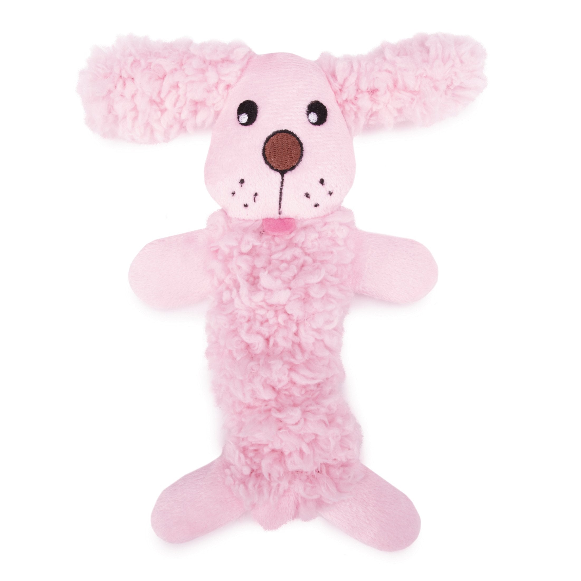 Grriggles Baby Bark Bungee Pup Toy, Pink Small