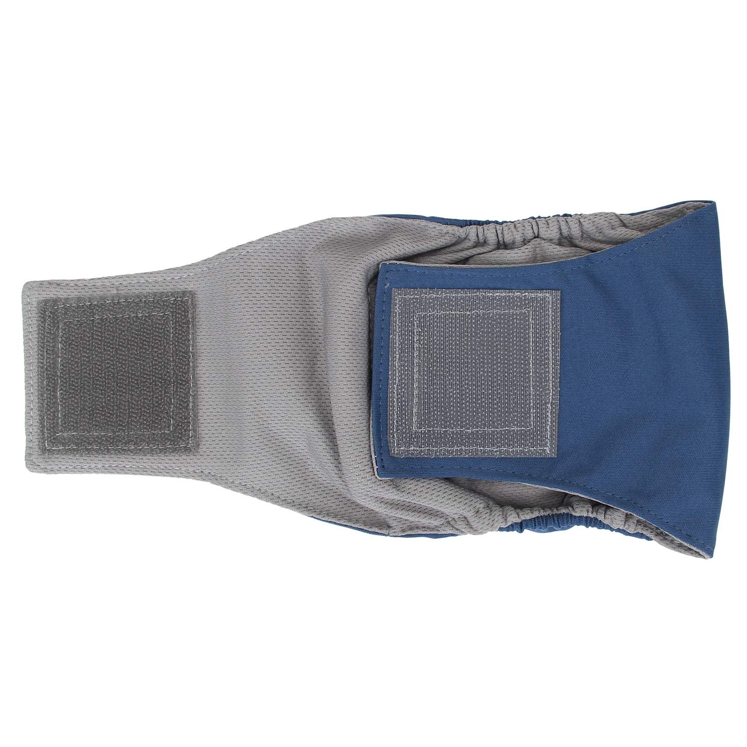 Teamoy 3 Pack Male Dog Diaper Wrap with Gray Lining, Washable Puppy Belly Bands, Super-Absorbent and Comfortable(XS,7''-9'' Wais