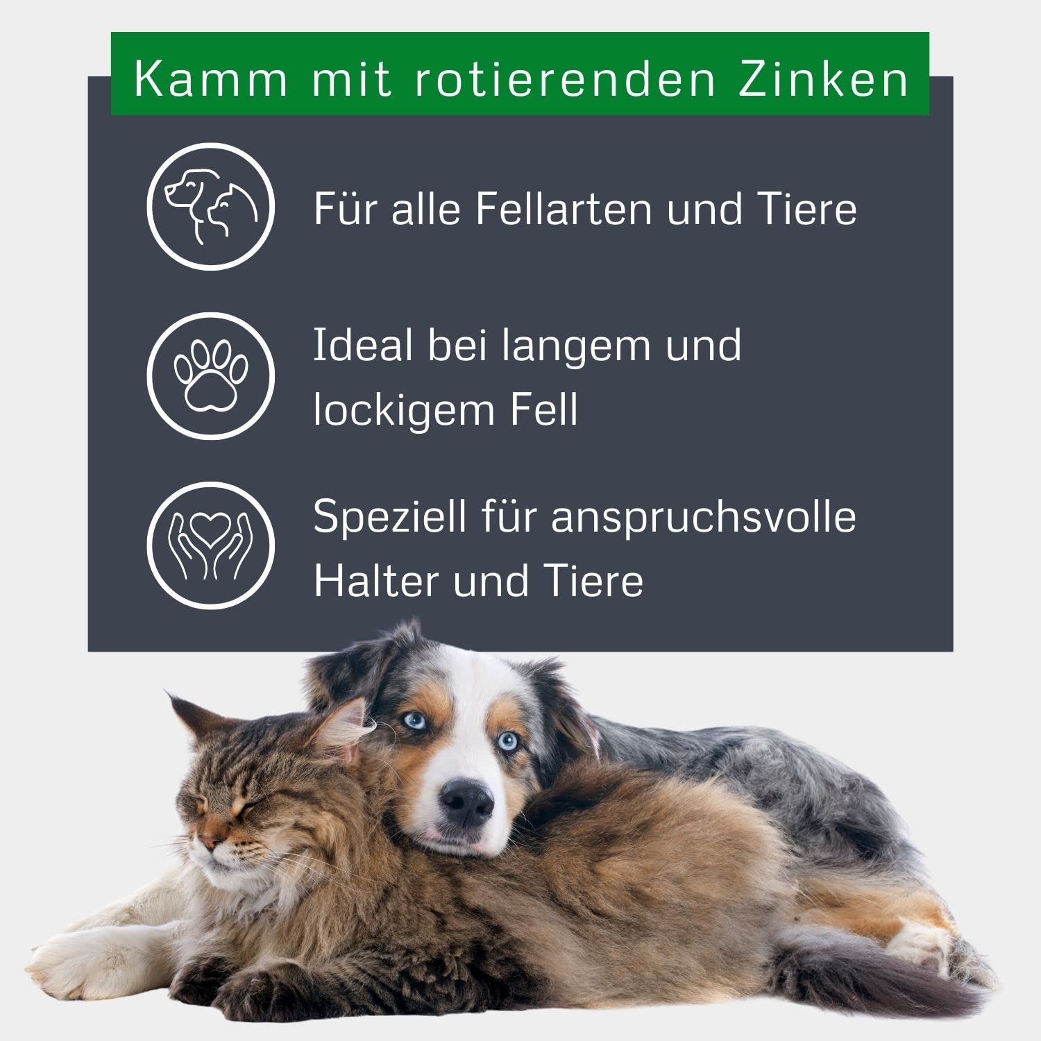 Alcott Bamboo Groom Rotating Pin Comb With 31 Rounded Pins For Pets