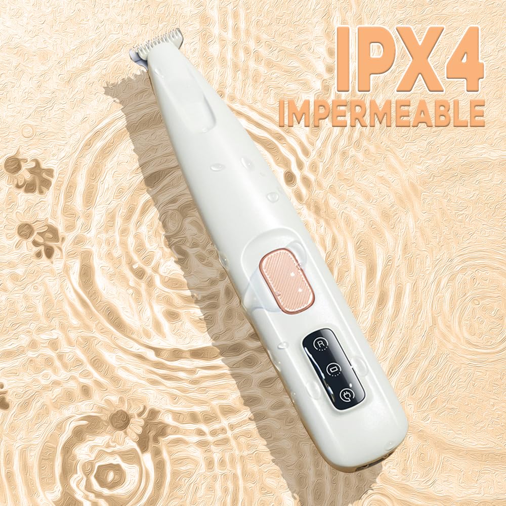 Dog Paw Trimmer With Led Light, Upgraded Paw Trimmer For Dogs, Electric Dog Clippers For Groomming With Led Display, Waterproof