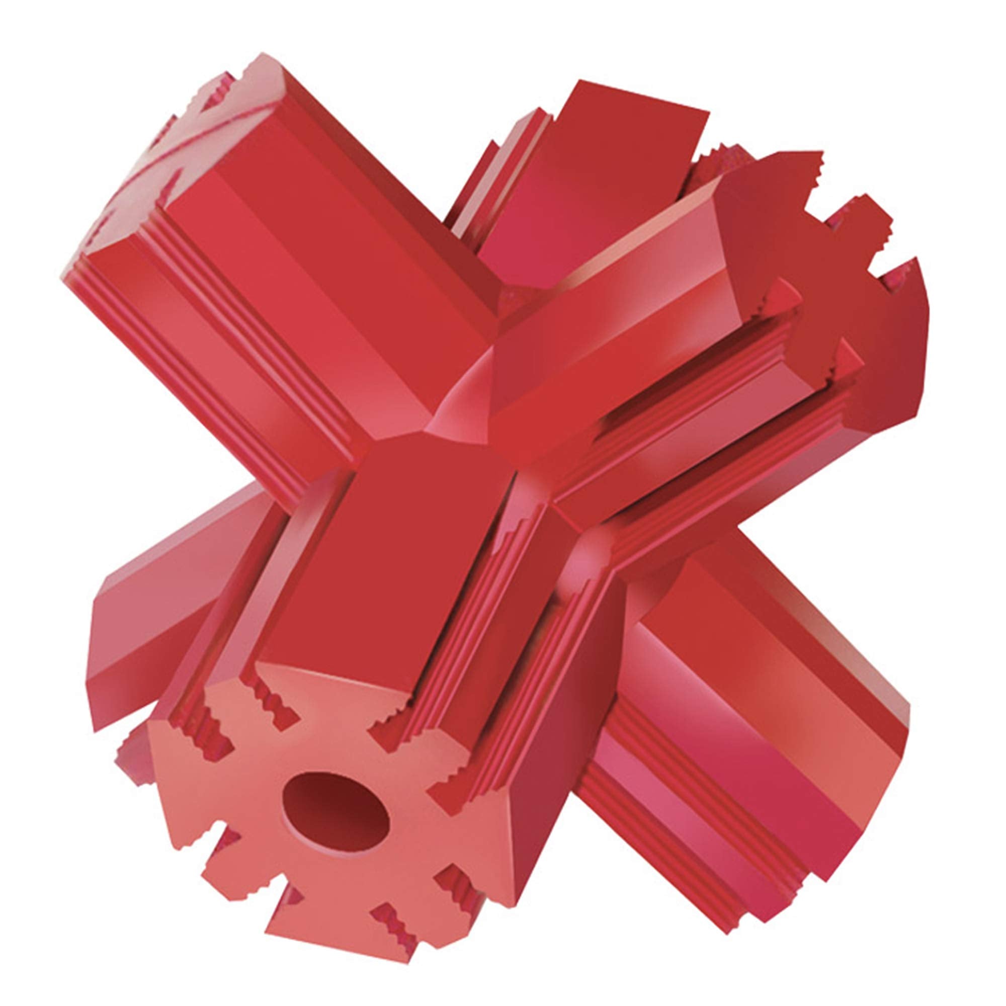 KONG - Jump'N Jack - Durable Rubber Dog Toy for Chewing and Teeth Cleaning - for Large Dogs