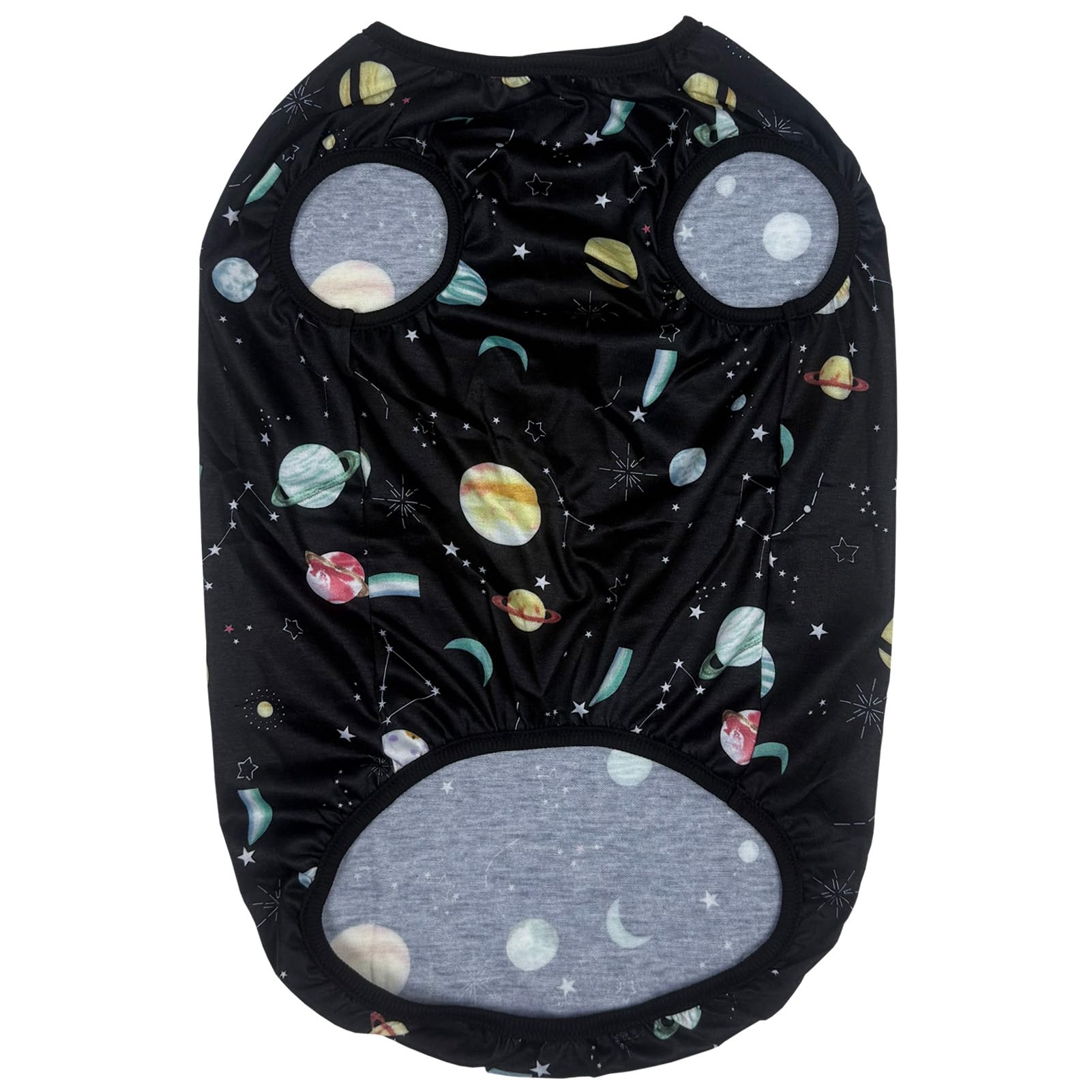 D.E.E Dog Shirt For Large Dogs Summer Cotton Dog Clothes Lightweight Tank Top Female Big (Vgalaxyblack, 2Xl)