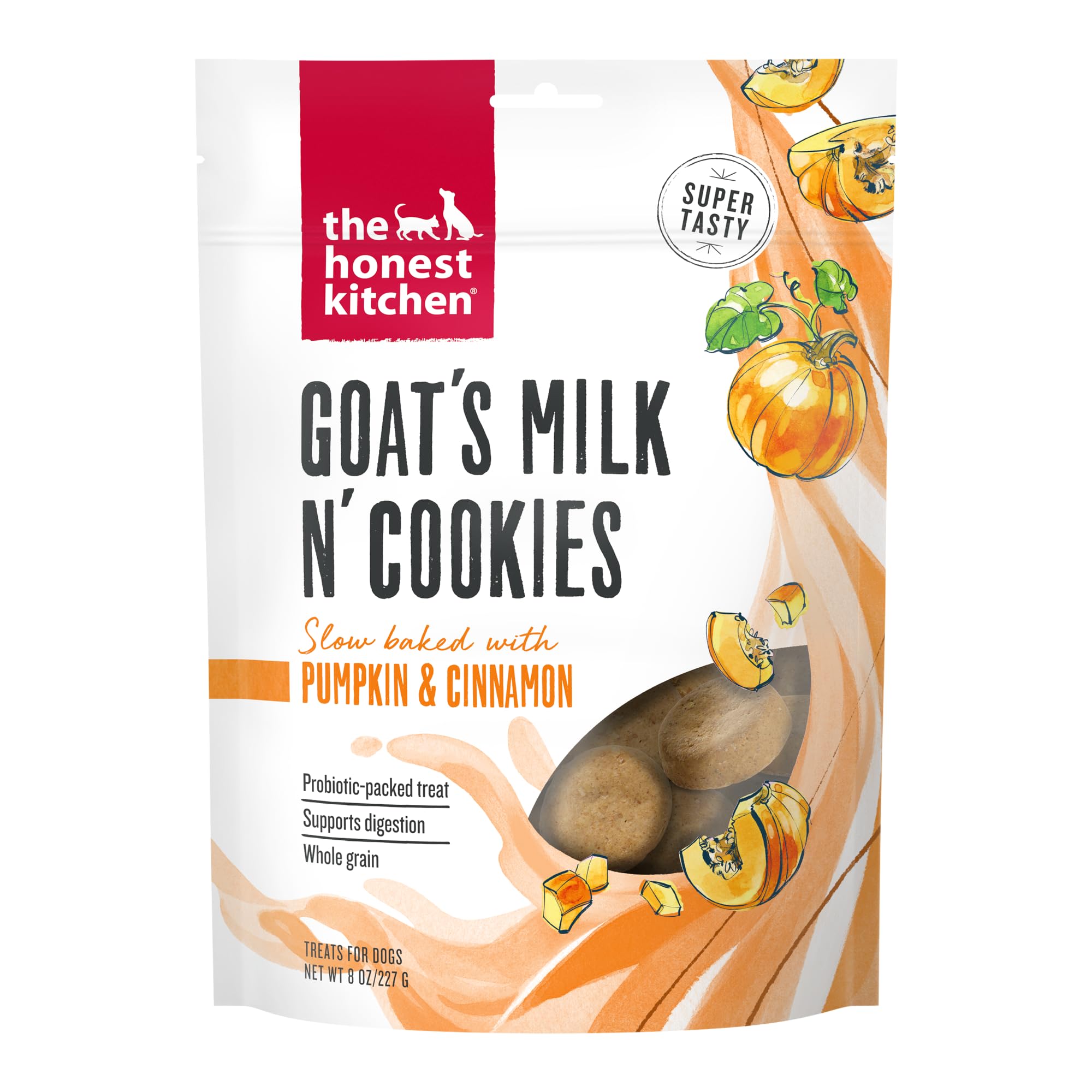 The Honest Kitchen Goats Milk N Cookies: Slow Baked with Pumpkin, 8 oz Bag
