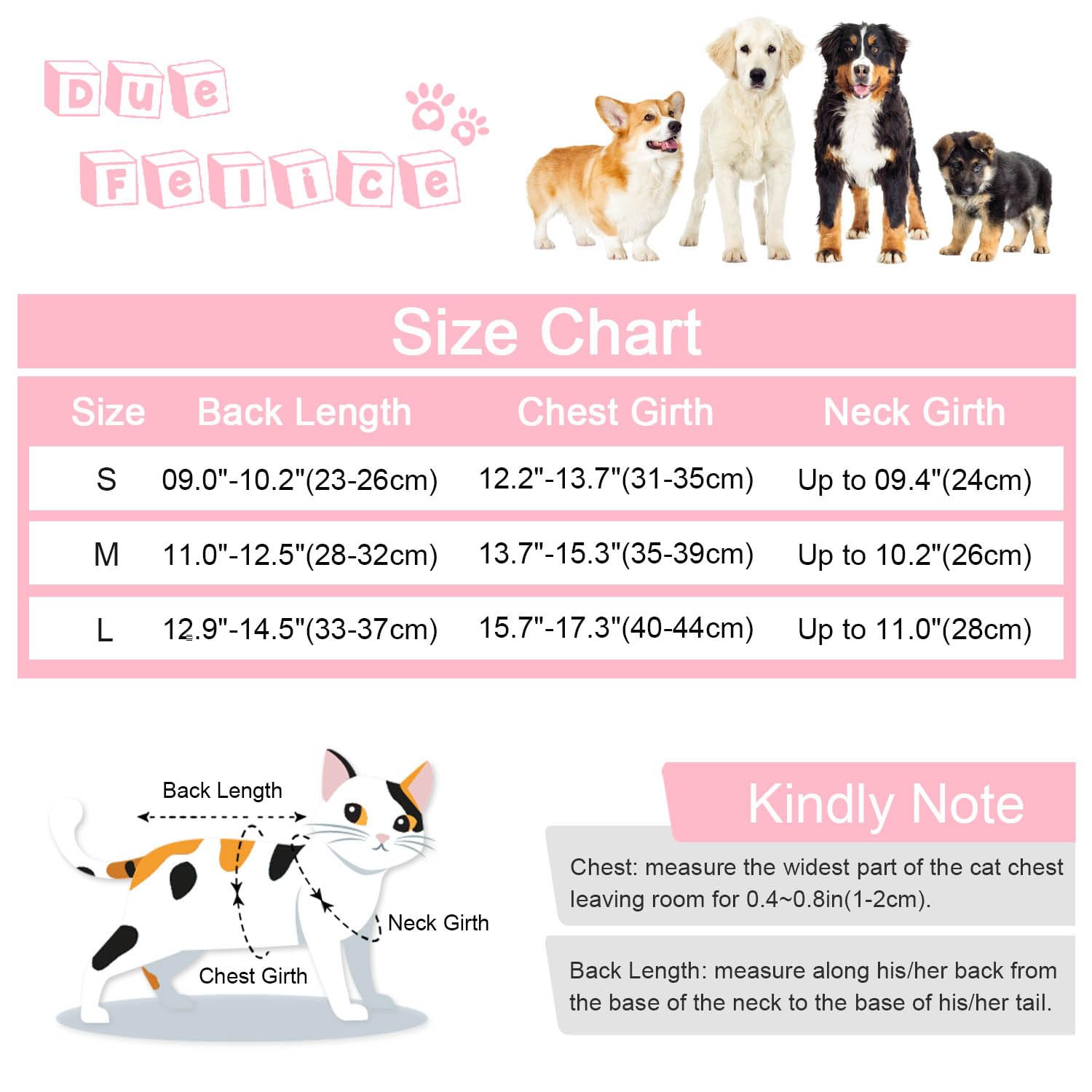 Due Felice Cat Surgery Recovery Suit Small Dog Surgical Recovery Onesie Pet After Surgery Wear for Female Male Cat Doggy Pink He