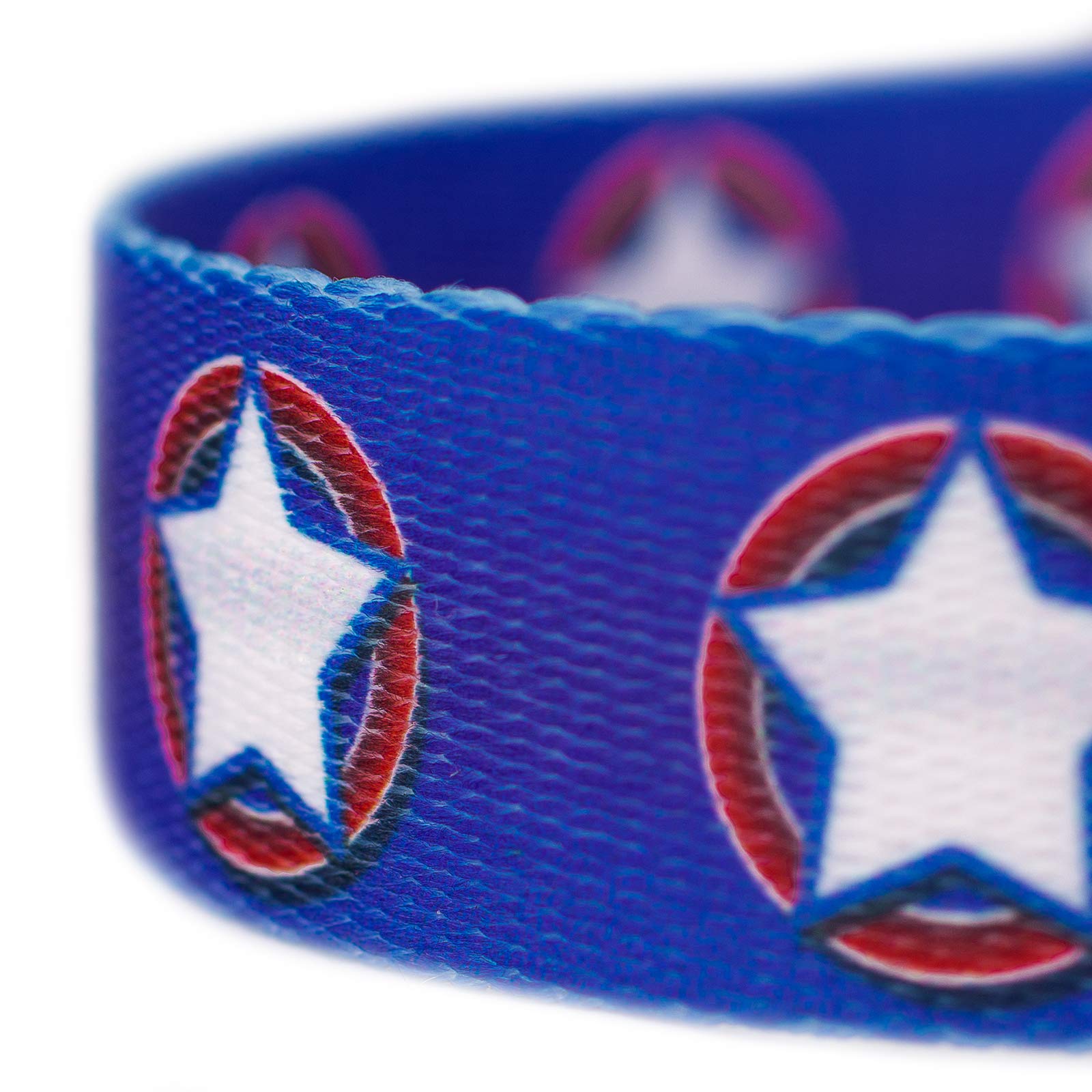 Country Brook Petz - American Stars Dog Leash Limited Edition - Americana Collection Featuring Patriotic Designs (6 Foot, 5/8 In