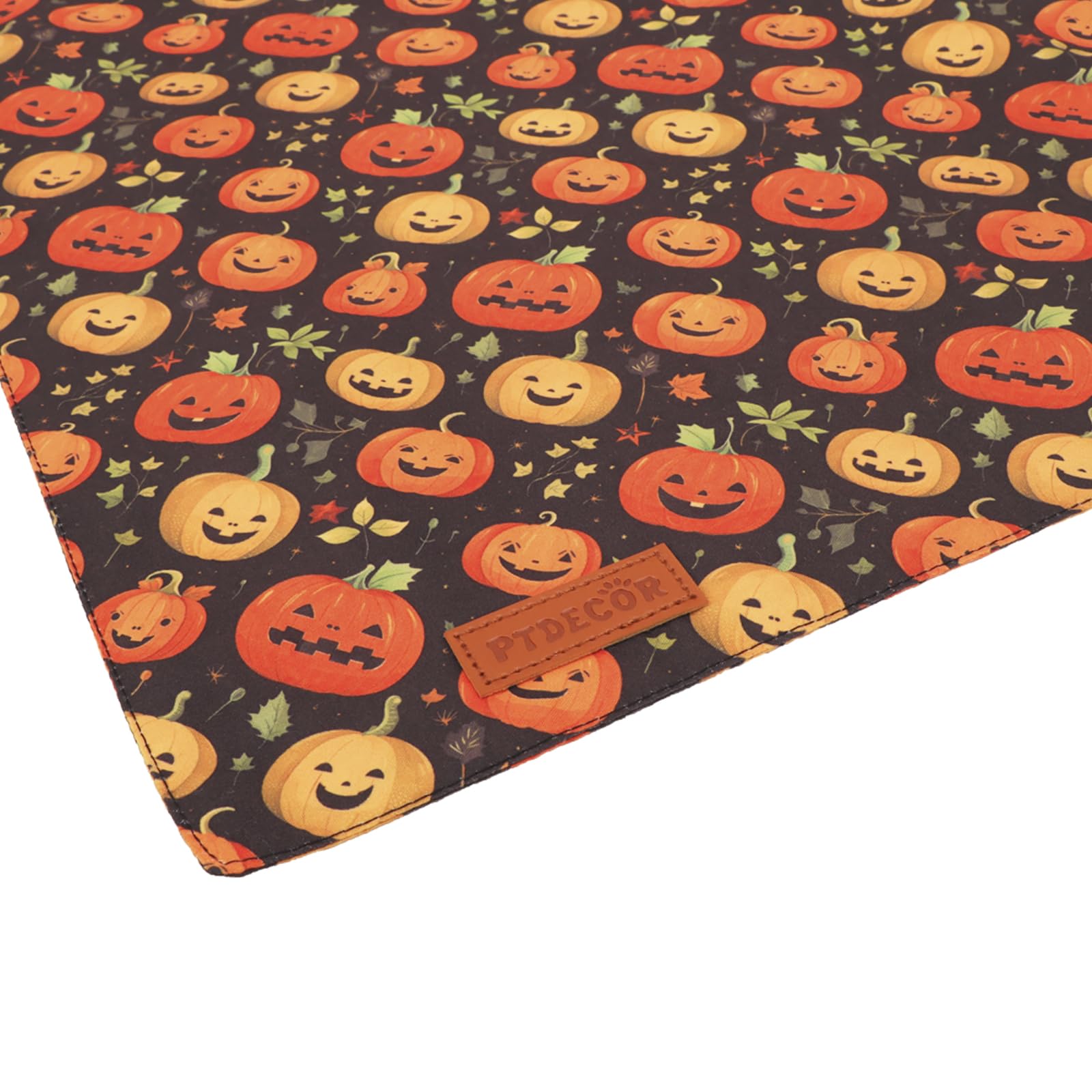 Ptdecor Halloween Dog Bandana, Skeleton Pumpkin Reversible Holiday Dog Scarf, Triangle Halloween Bandanas For Small Dogs Puppies