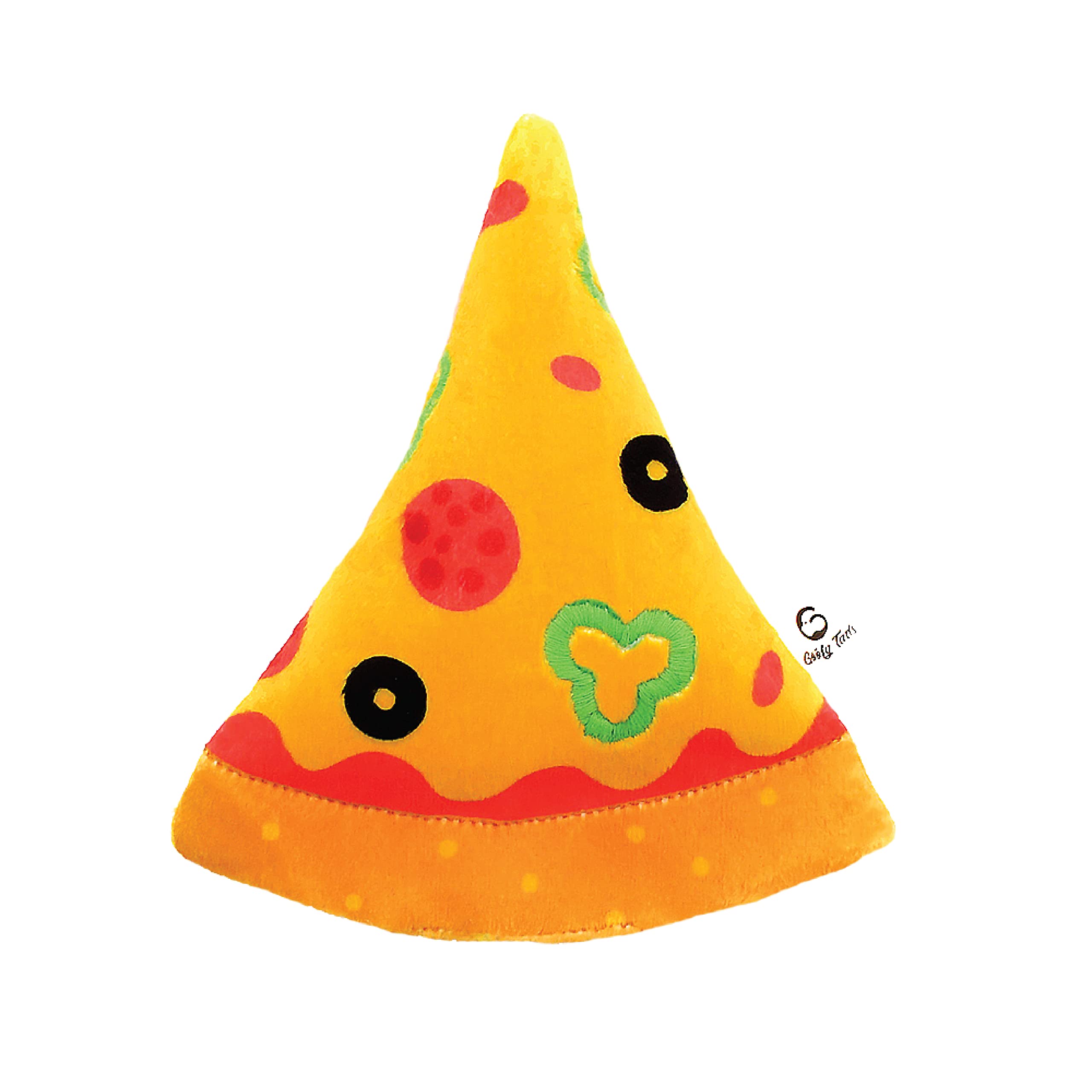 Goofy Tails Food Buddies Pizza Plush Dog Toy | Light Chewers | Plush Toy | Soft Dog Toys for Puppy