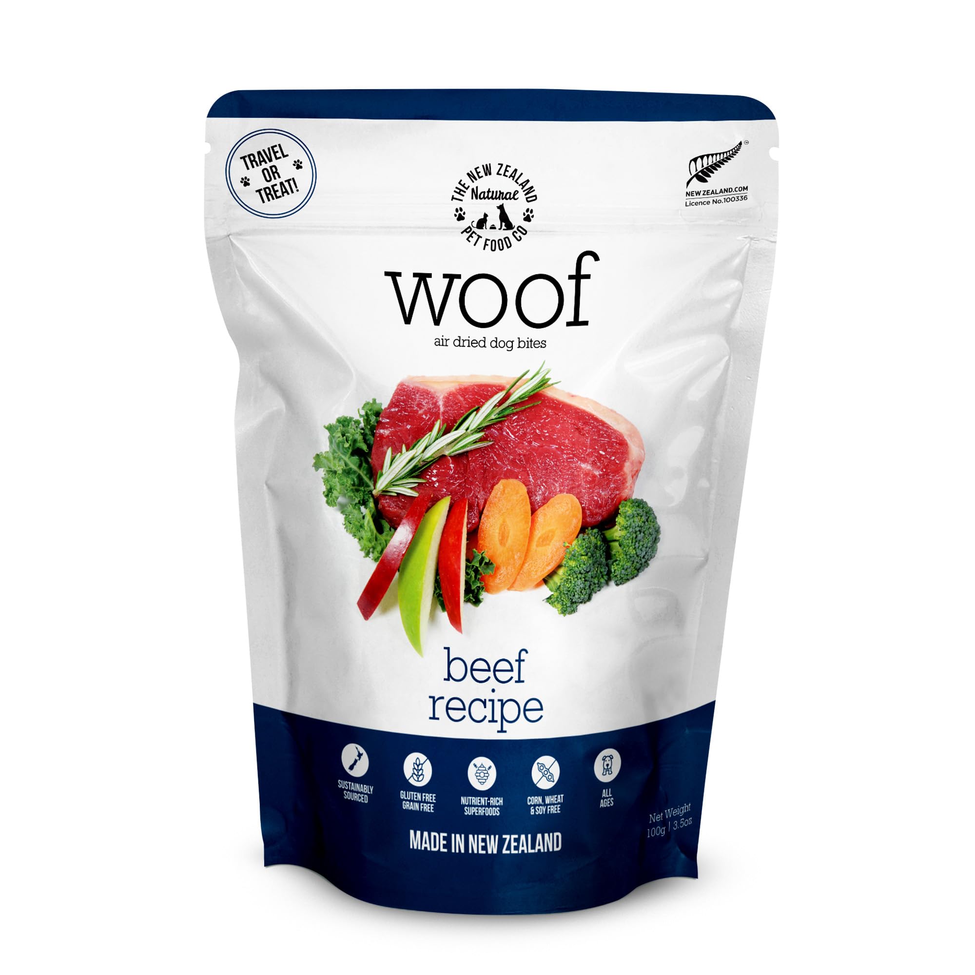 The New Zealand Natural Pet Food Co. Wild Venison - Air Dried, Toppers, High Protein, Natural Limited Ingredient Recipe Dry Dog 