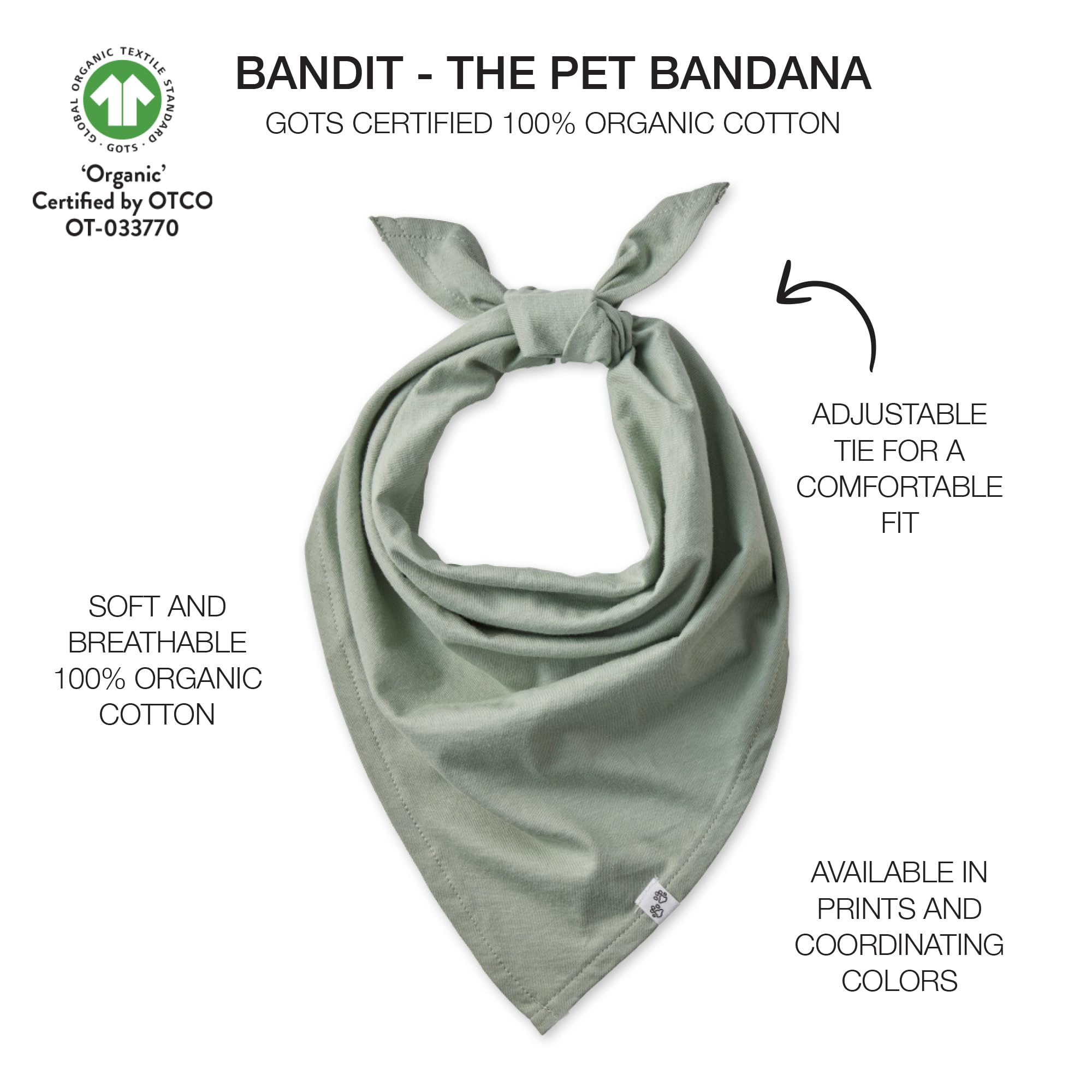 Pet Passion Multipack 100% Organic Cotton Pet Bandanas For Small, Medium And Large Dogs, Camo-Sand, X-Small/Small