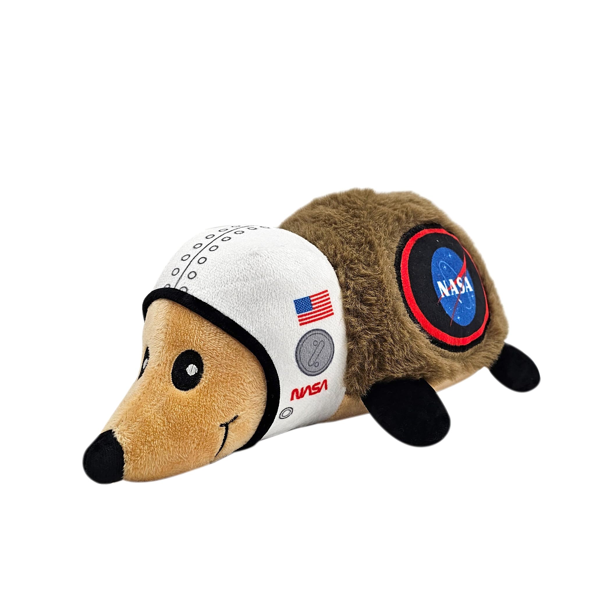 Nasa Plush Hedgehog Toy For Dogs & Cats, Cool Soft Pet Toy For Fun And Interactive Play, Dog Chew Toy With Squeaker