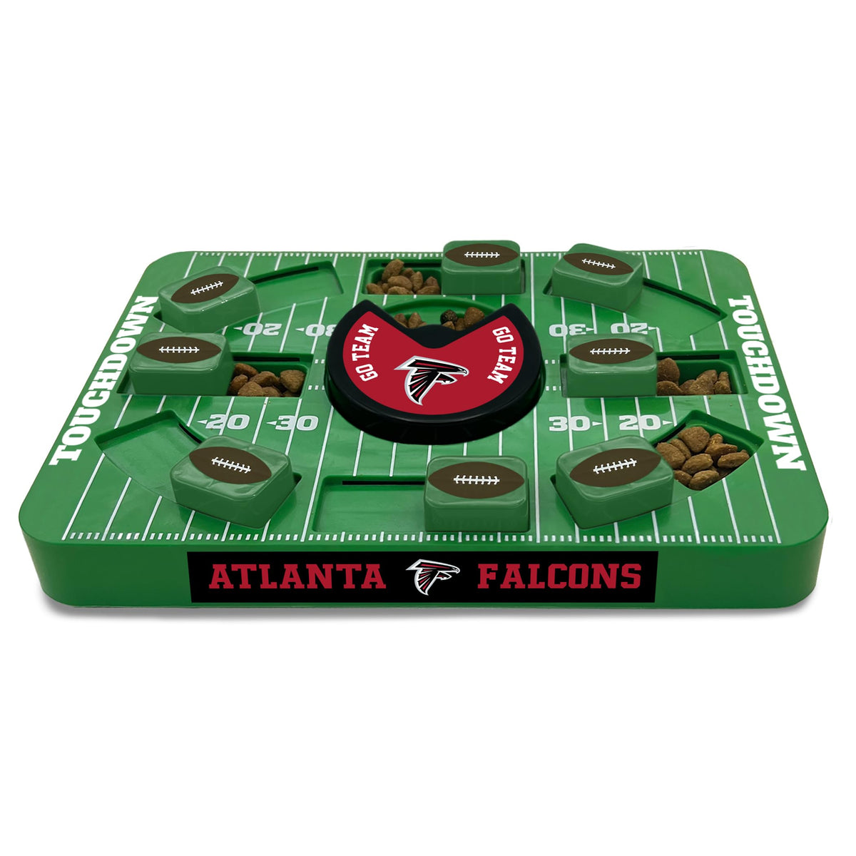Pets First Nfl Atlanta Falcons Large Puzzle Toy, New Size, Interactive Dog Treat & Slow Feeding Toy