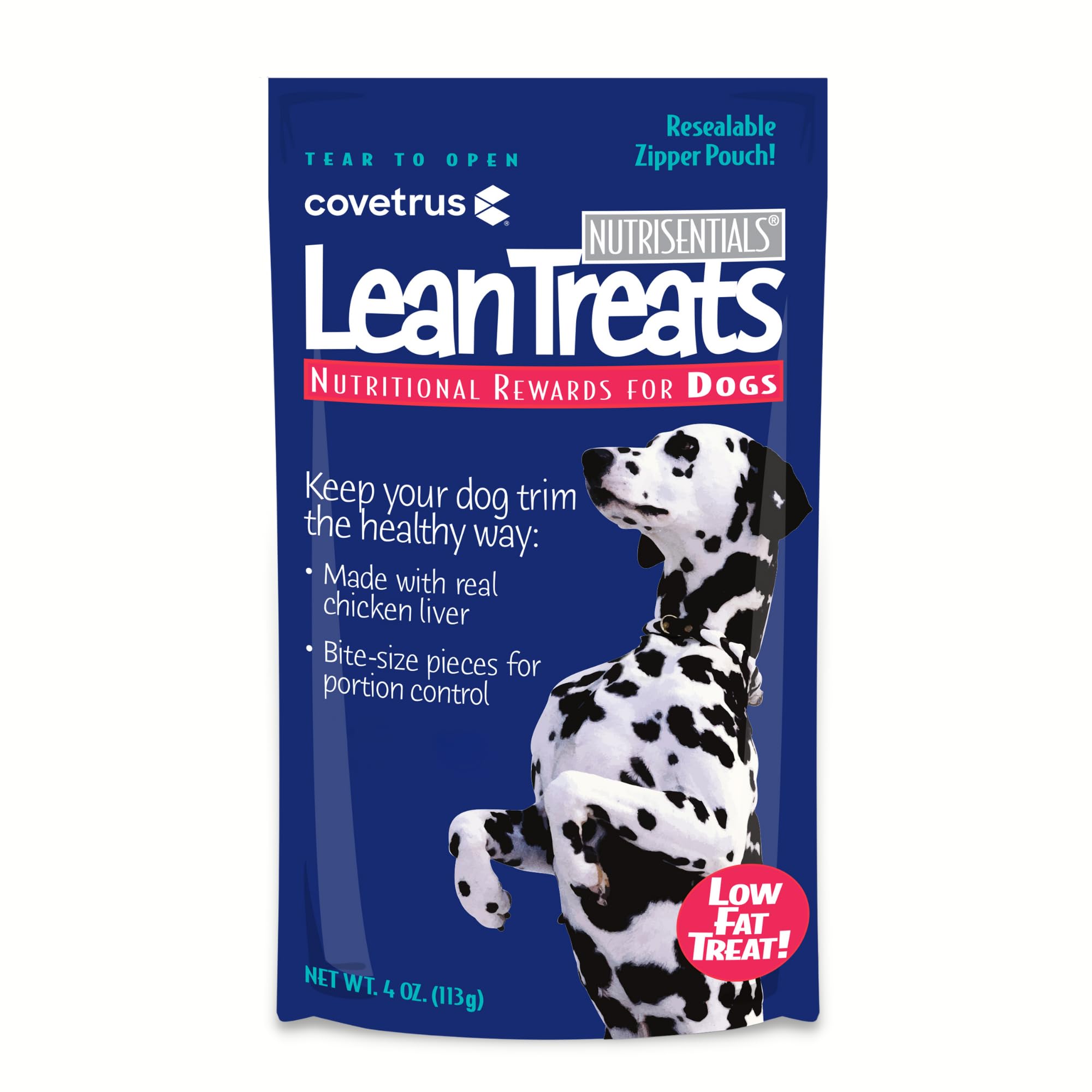 Covetrus Nutrisential Lean Treats for Dogs - Soft Dog Treats for Small, Medium & Large Dogs - Nutritional Low Fat Bite Size K9 T