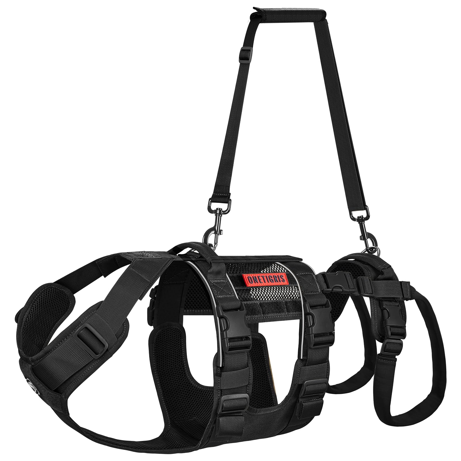 Onetigris Breathable Dog Lift Harness For Large & Medium Dogs - Hind Leg & Hip Support, Front Leg Brace