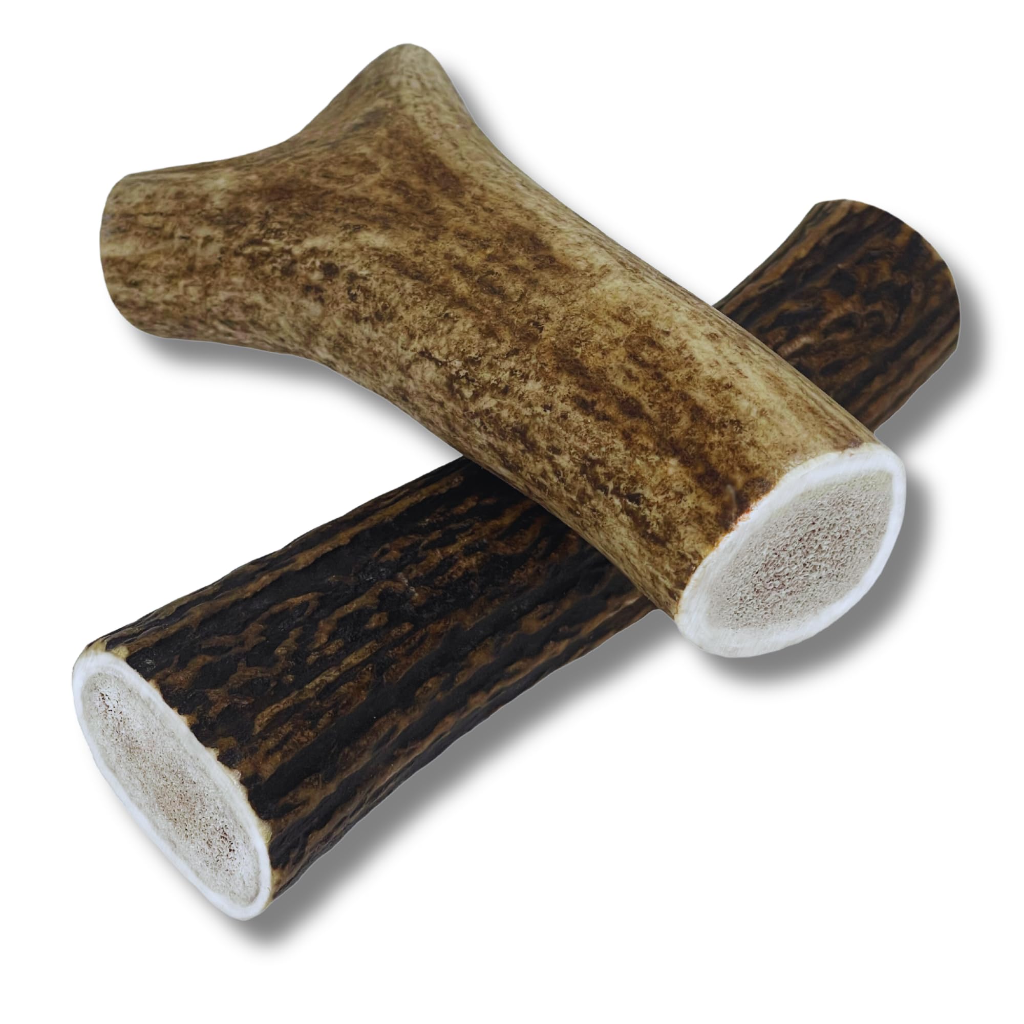 WhiteTail Naturals - Deer Antlers for Large Dogs (2 Pack- Jumbo XXL) All Natural Antler Dog Chew - Naturally Shed, Long Lasting 