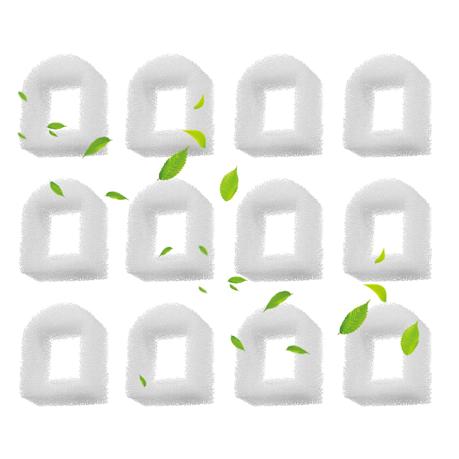 Cat Water Fountain Foam Filters, Compatible with Multiple Pet Fountain Dispenser Sponge Filters (12 Pcs)