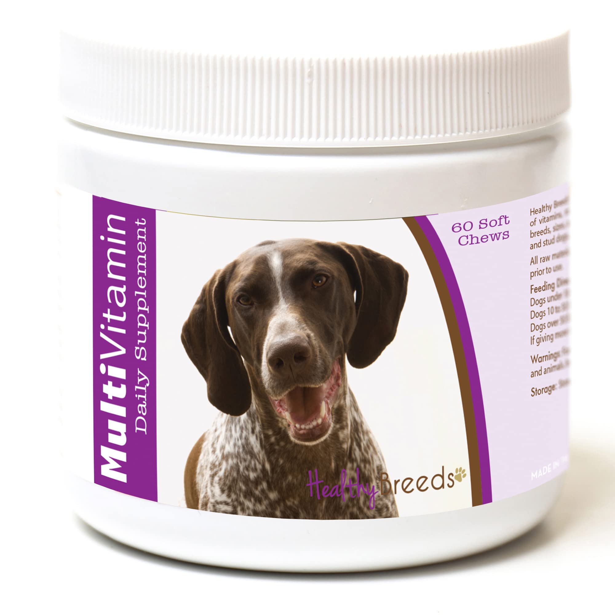 Healthy Breeds German Shorthaired Pointer Multi-Vitamin Soft Chews 60 Count