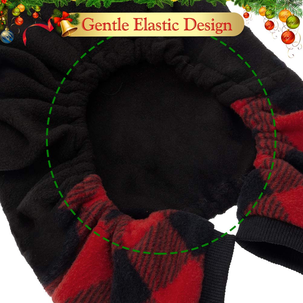 Bingpet Dog Pajamas Plaid For Small Medium Large Dogs,Soft Comfortable Dog Sweater Warm Pet Winter Clothes Classic Plaid Puppy Pajamas,Pet Onesie With Feet,Pet Cat Pajamas,Lightweight Pet Jumpsuit