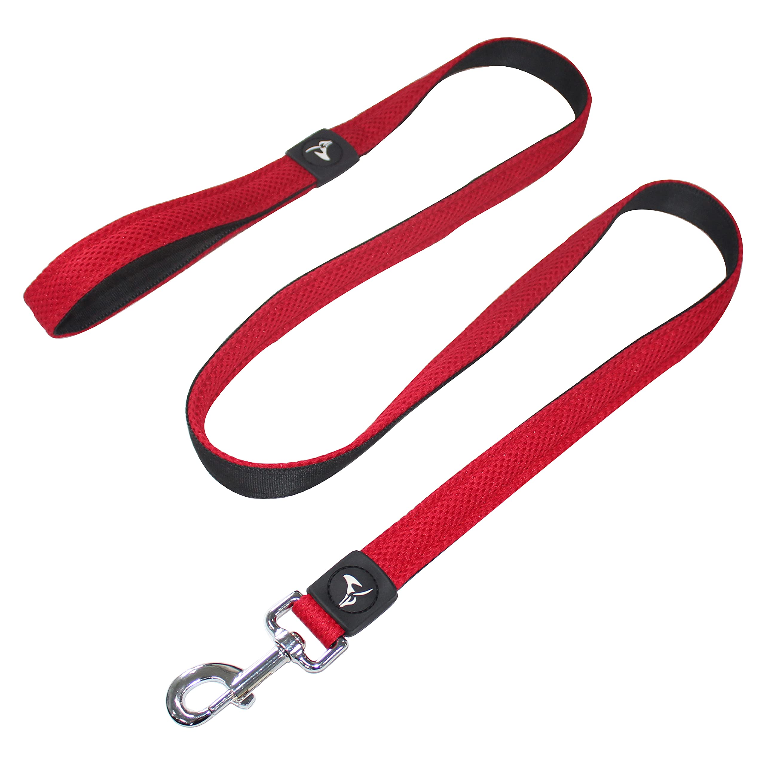 Kruz Premier 5Ft Dog Mesh Leash - Kza1160-14S - Lightweight, Breathable, Comfort Puffy Leash - Secure Dual-Layered Tangle-Free M