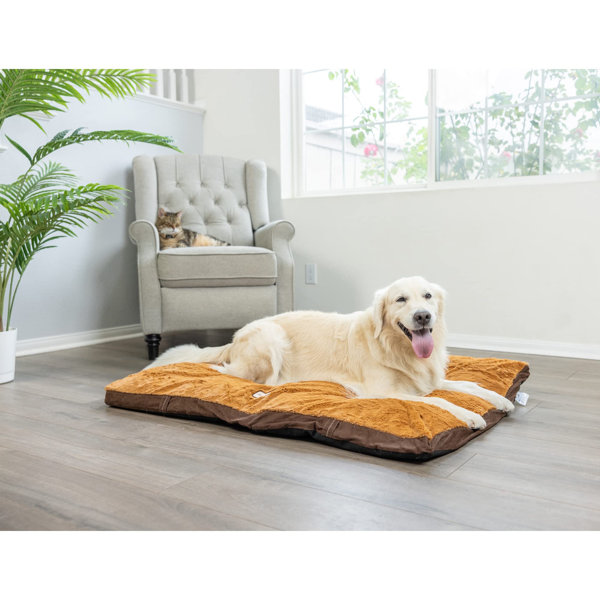 Armarkat Brown Pet Bed, 47-Inch by 36-Inch by 5-Inch