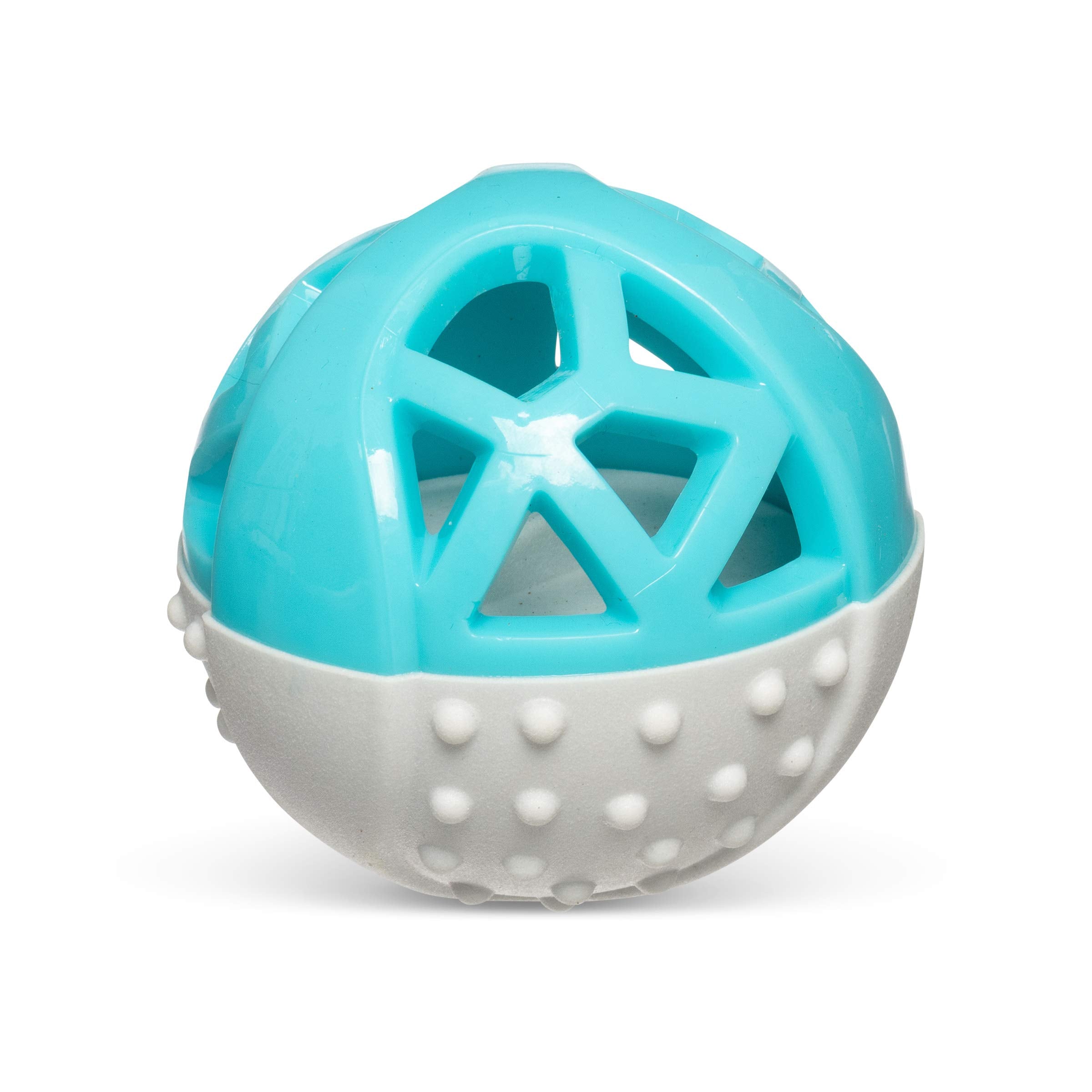 Messy Mutts Totally Dog Catch N Squeak Ball Grey Teal