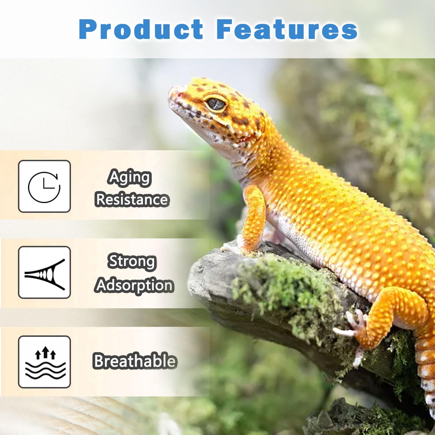 Teladeshx Reptile Hammock Bearded Dragon Sleeping Mat Hammock Suitable For Lguanas, Axolotls, Anoles, Geckos, Snakes, Chameleon