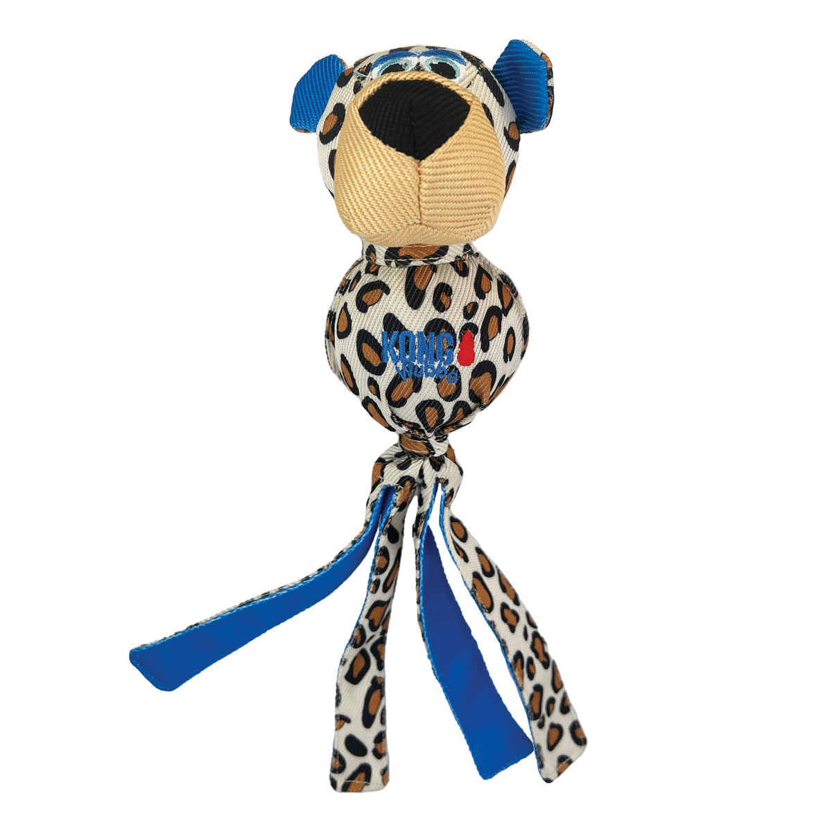 Kong Wubba Zoo Assorted Animal Dog Toy (Cheetah)
