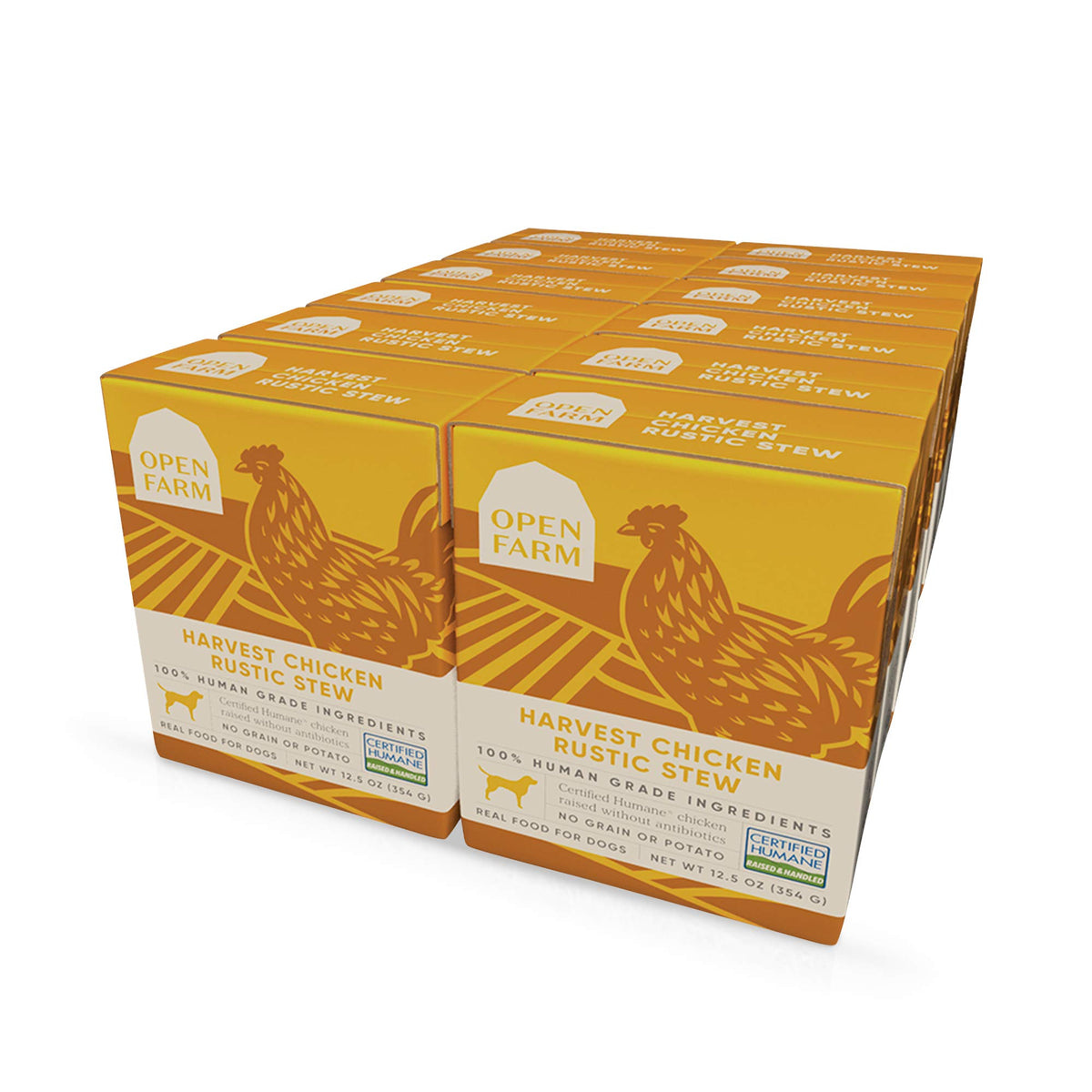 Open Farm Harvest Chicken Rustic Stew Wet Dog Food, Grain-Free Meal Or Food Topper With Responsibly Sourced Meat And Superfoods 
