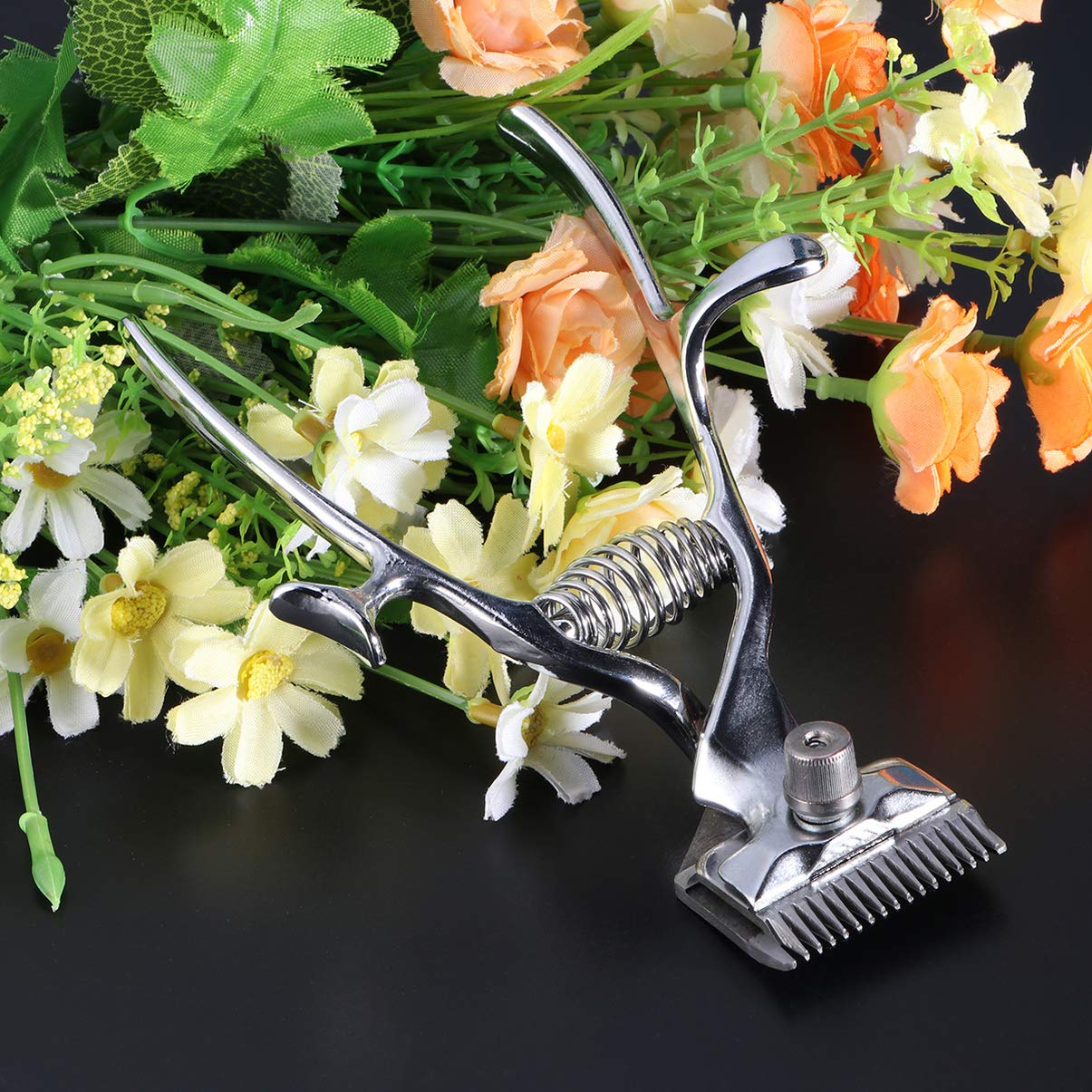 Mobestech Stainless Steel Manual Hair Clippers for Men & Pets - Professional Grooming Tool, Silver, 1 Count