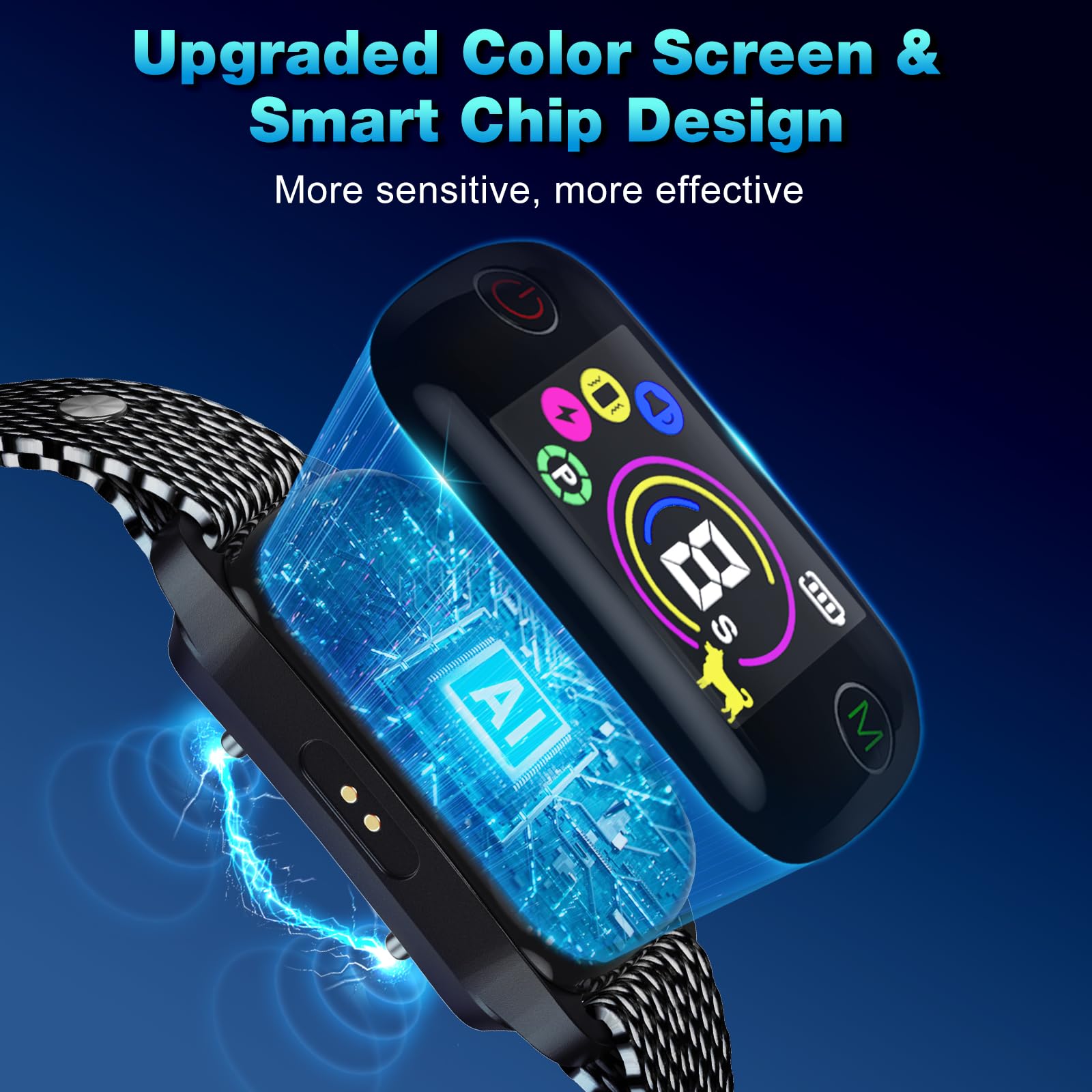 Dog Bark Collar 2 Pack, Bark Collar For Large Medium Small Dogs, Smart Bark Collar, Rechargeable Anti Bark Collars For Dogs With