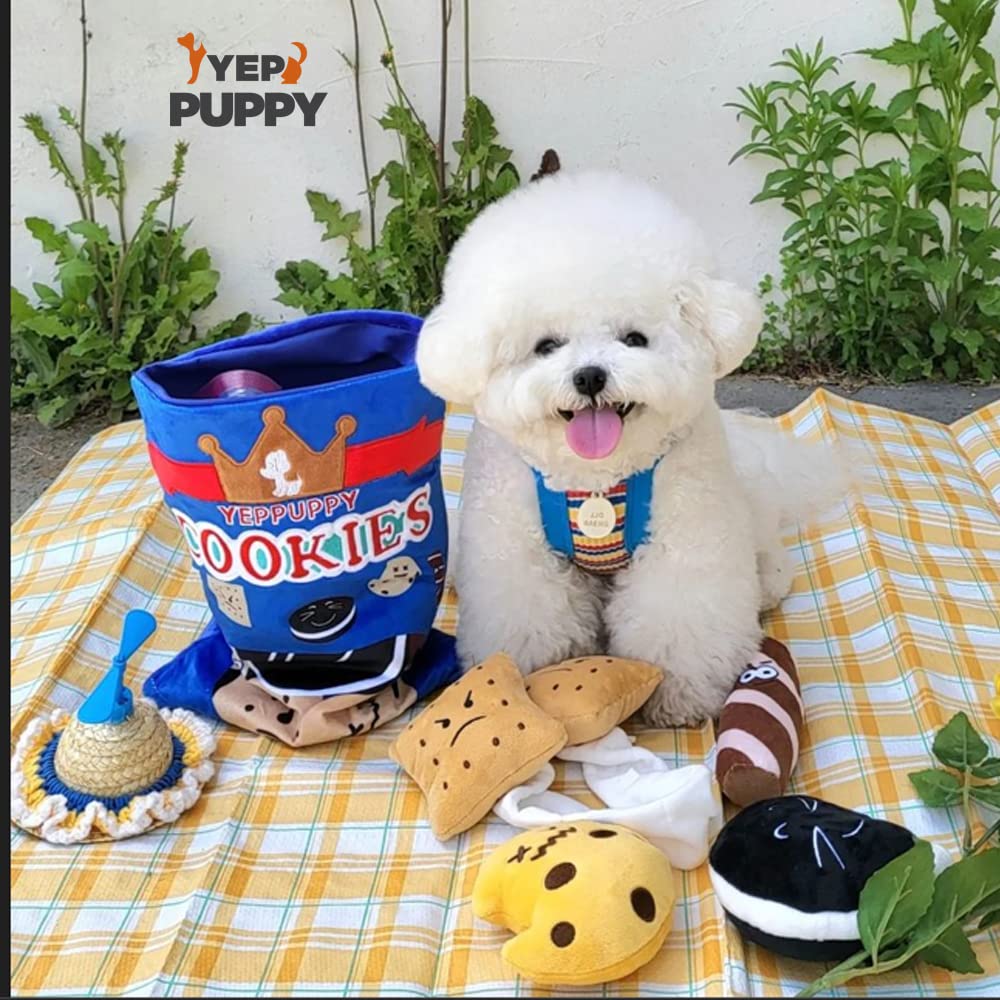 Yeppuppy Dog Plush Toy Set With Snack Bag (Cookies)
