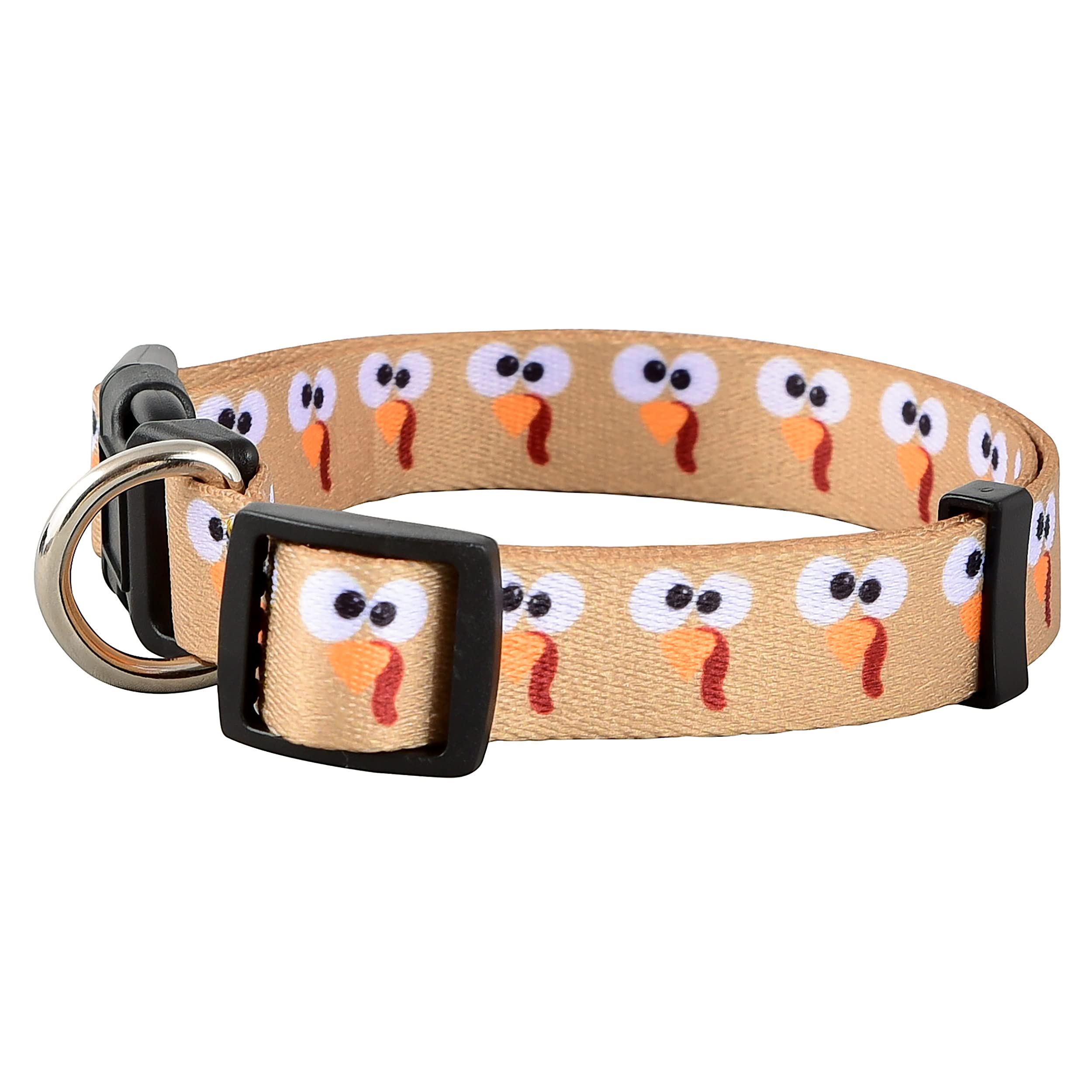 Native Pup Thanksgiving Dog Collar- Fall Collars For Dogs- Autumn Leaf, Turkey, Pumpkin Pie, Holiday Leaves- Girl Boy Puppy- Adj