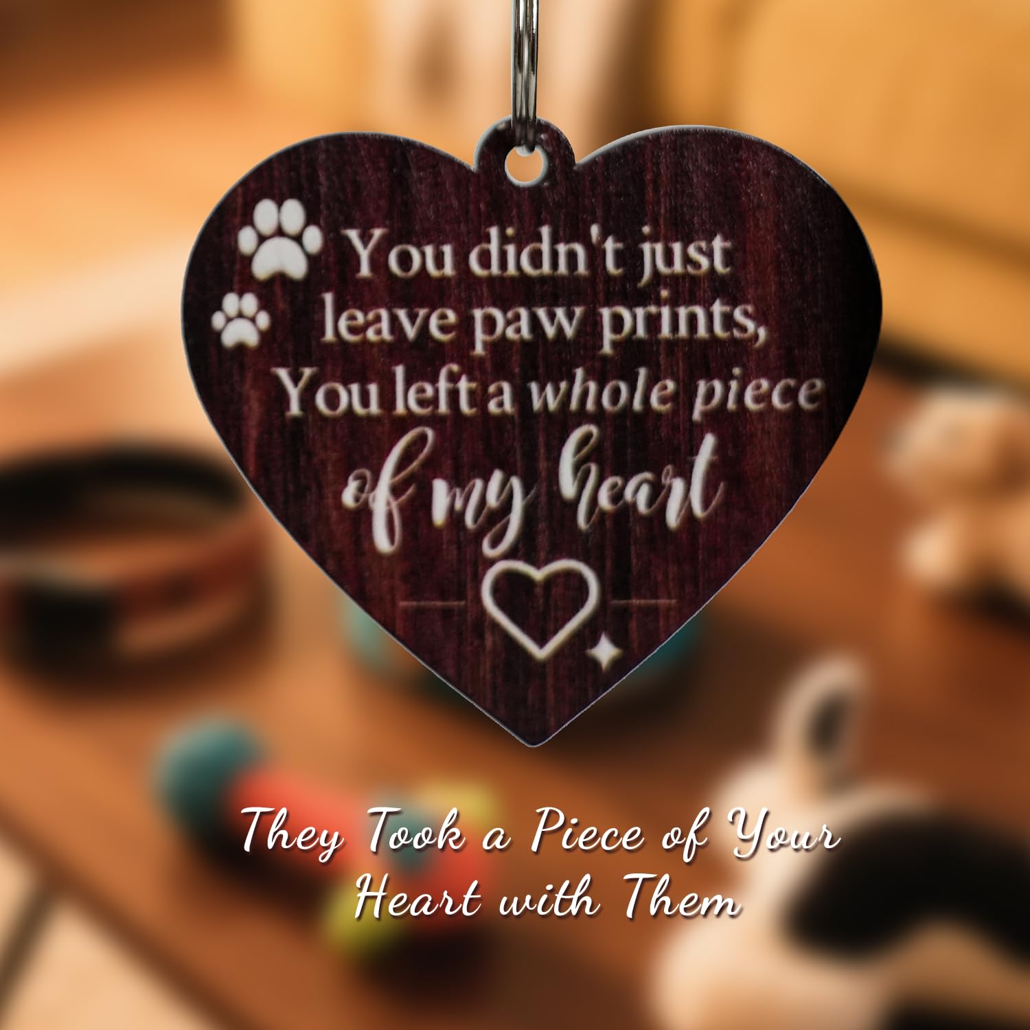 Gluimayo Pet Memorial Gift for Dogs and Cats - Rotating Wooden Picture Frame for 4x6 Photos - Loss of Dog Sympathy Gift, Pet Los