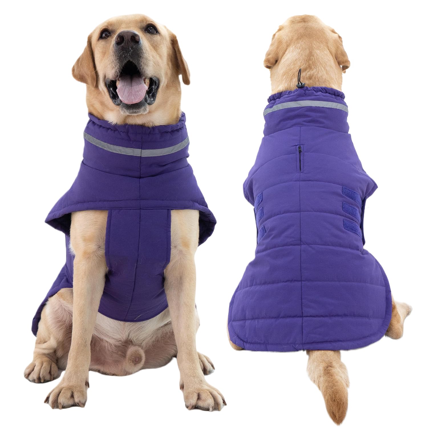 Mklhgty Dog Coat - Waterproof Snow Jacket, Warm & Windproof, Reflective, Adjustable Turtleneck For Small To Large Dogs