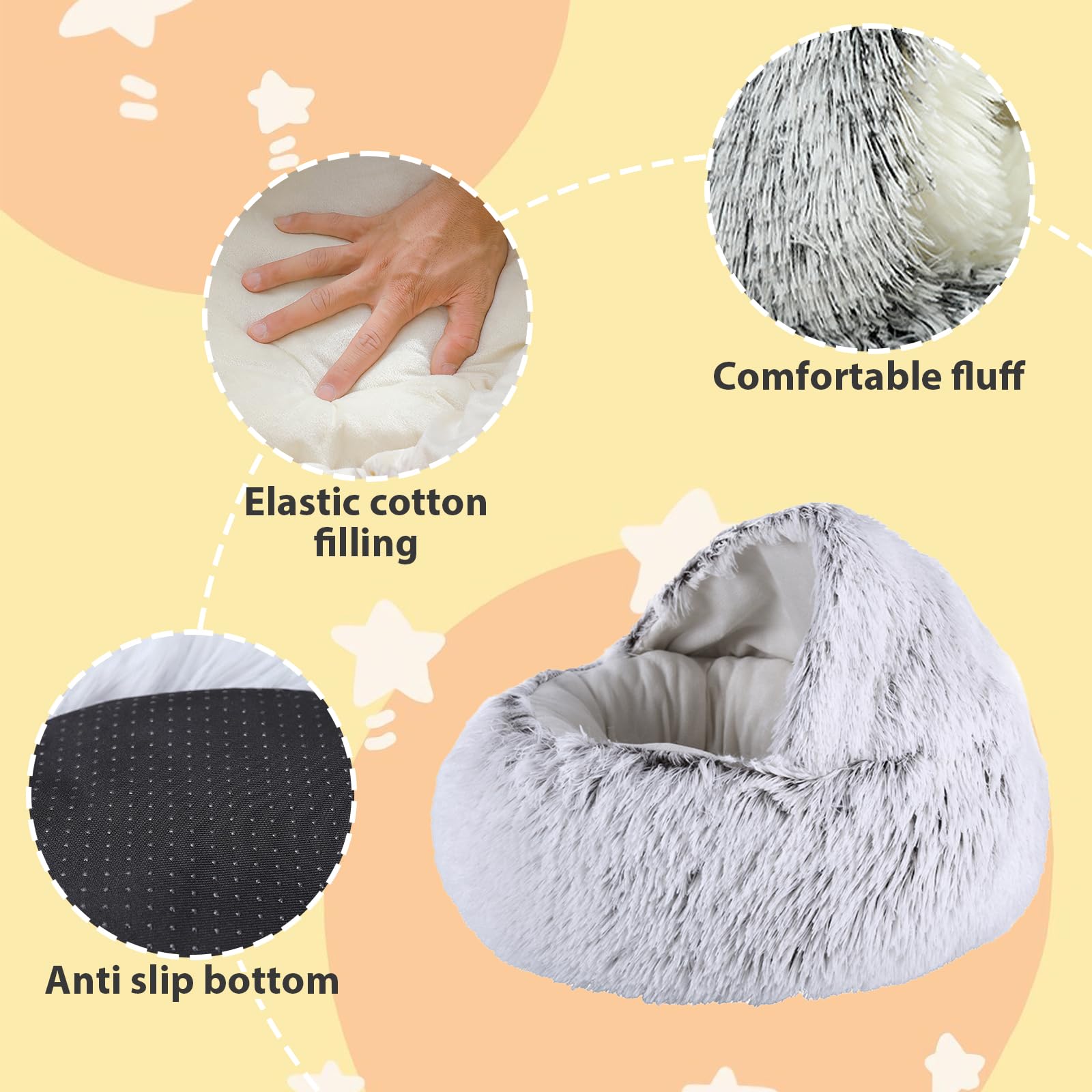 Ferret Bed Cave And Hideouts | Hammock For Cage | Hideaway Bed Accessories | Small Pet Cushion Long Plush Soft Washable For Ferr