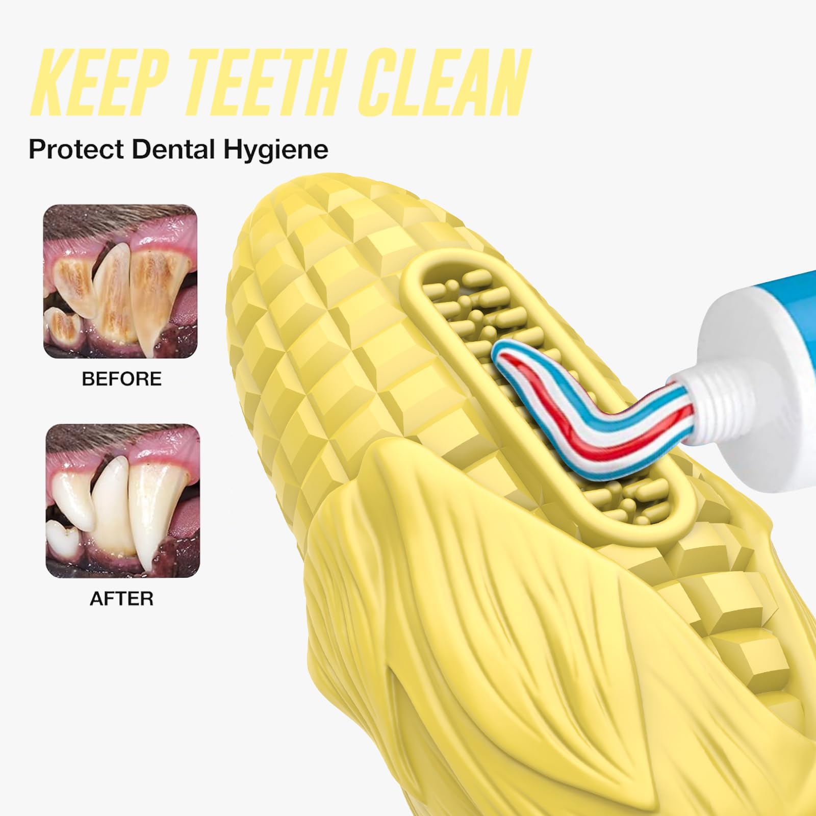 Dog Chew Toys For Aggressive Chewers,Idestructible Tough Durable Squeaky Interactive Dog Toys,Durable Dog Teeth Cleaning Toy For