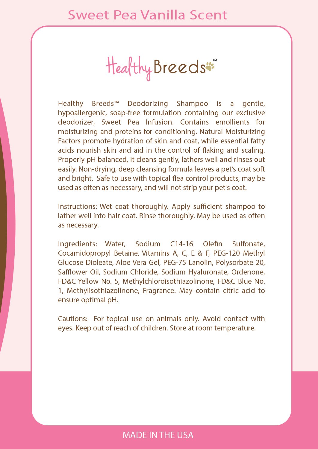 Healthy Breeds Chihuahua Deodorizing Shampoo - 16 oz, Gentle Formula for Chihuahua Coat Care, Fresh Scent, Premium Dog Shampoo