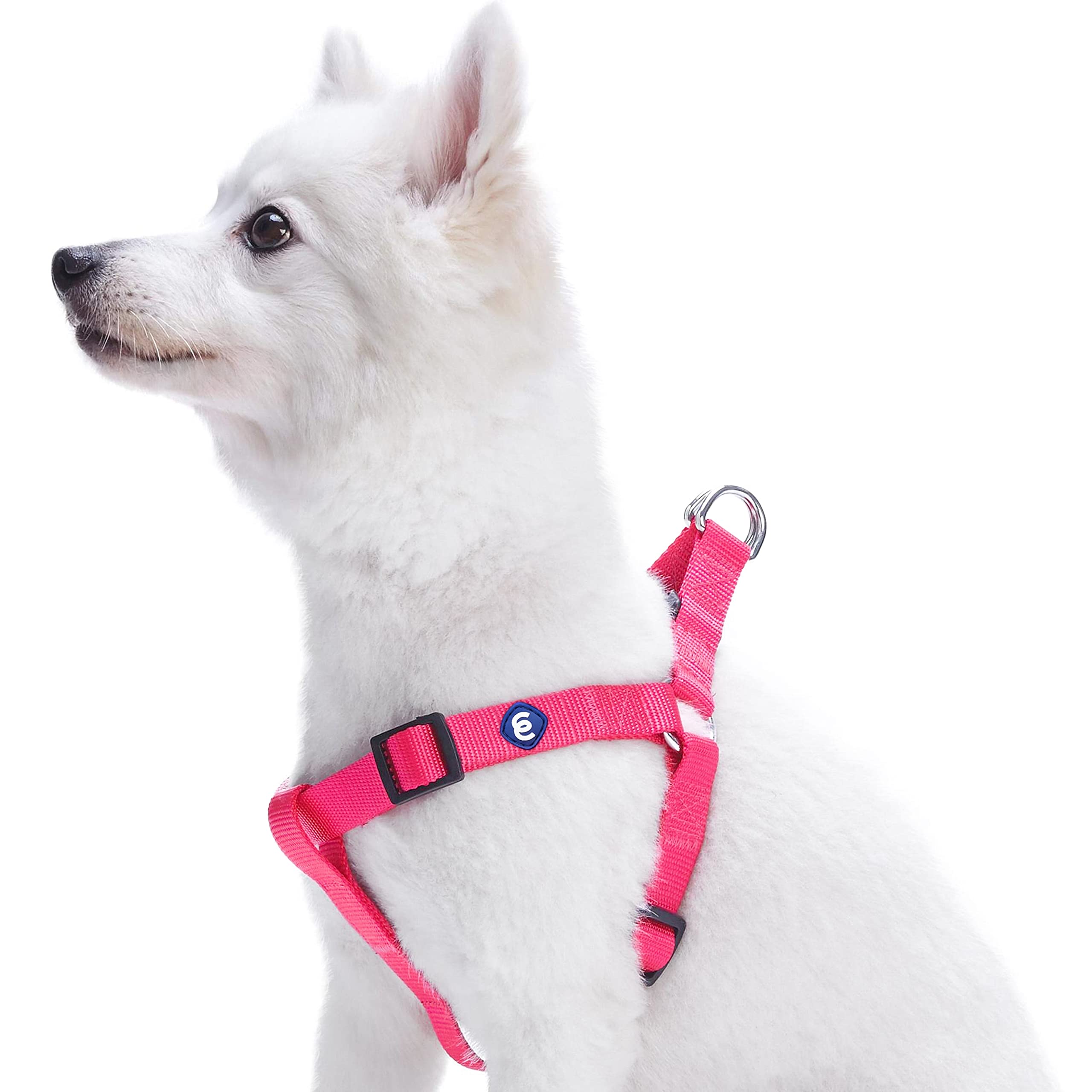 Blueberry Pet Essentials Classic Durable Solid Nylon Step-In Dog Harness, Chest Girth 26' - 39', French Pink, Large, Adjustable Harnesses For Puppy Boy Girl Dogs