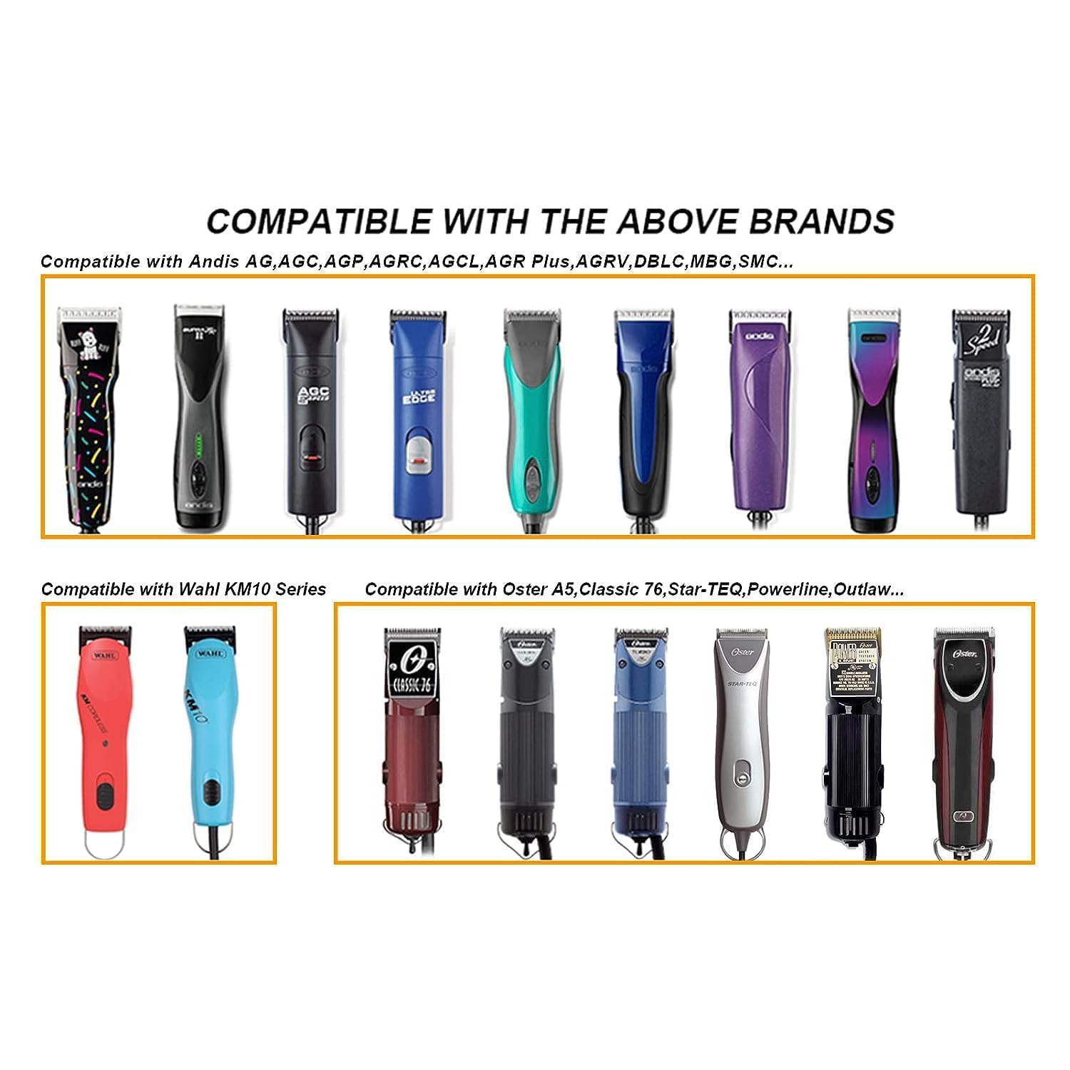 Size 84 Detachable Replacement Blades,Compatible With Oster Classic 76/Star-Teq/Power-Teq Andi A*Dis Agc,Bdc,Bgc,Mbg Series Clippers,3/32-Inch Cut Length For Dogs And Medium-Size Animals