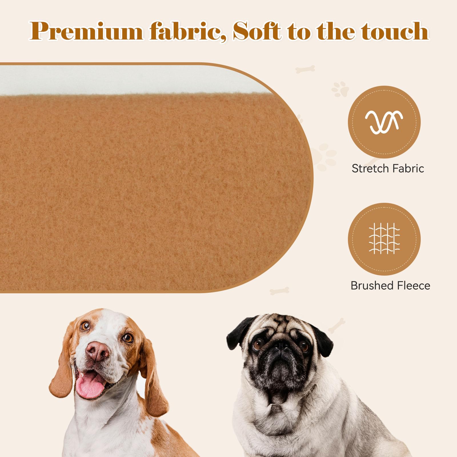 Dog Hoodie Dog Sweaters for Small Dogs Dog Sweater Solid Soft Brushed Fleece Dog Clothes Dog Hoodie Sweatshirt with Pocket(Coffe