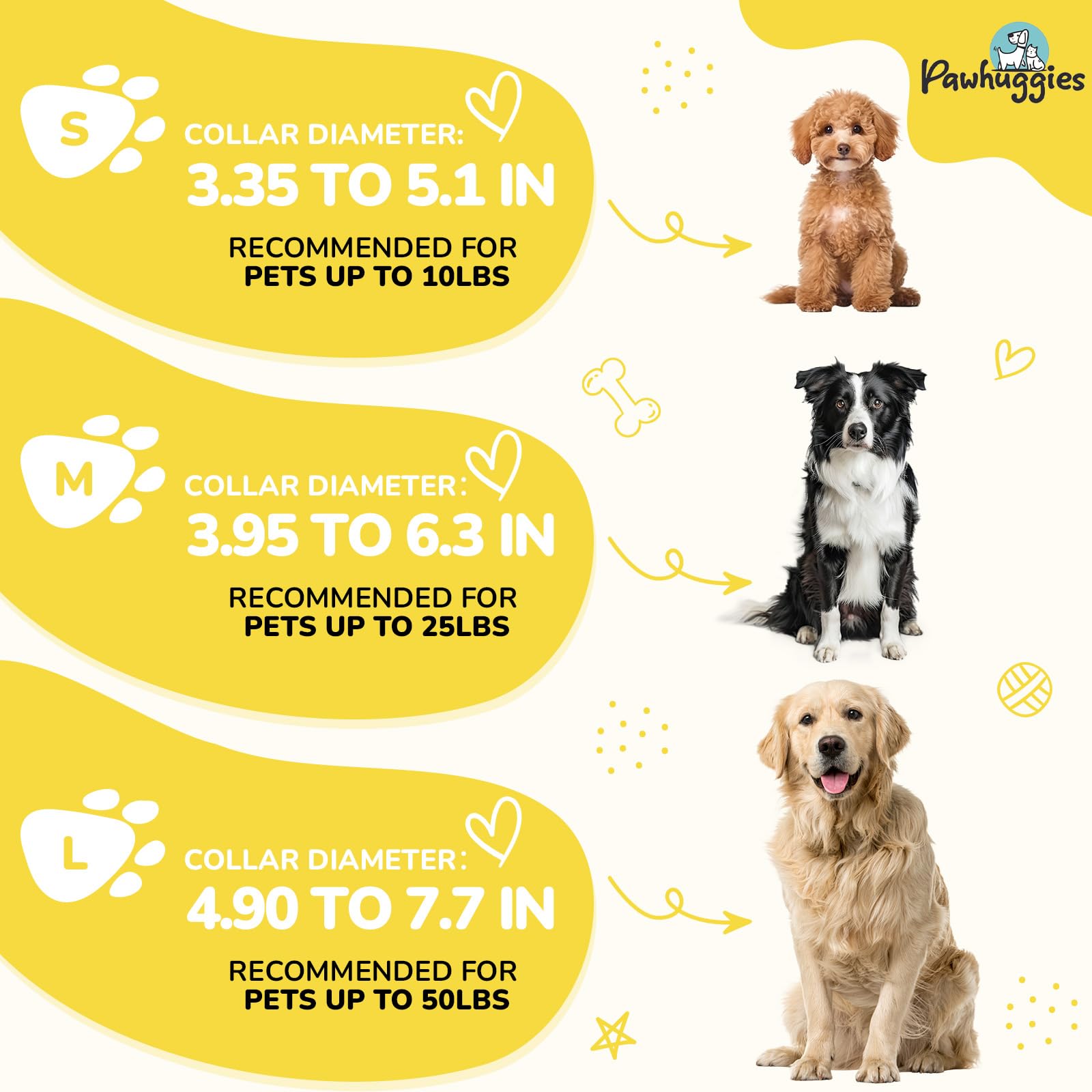 Yellow Dog Collar And Leash Set For Medium Size Dog, Breathable, Anti-Odor & Soft, Comfortable For Sensitive Skin Puppies, 90% B
