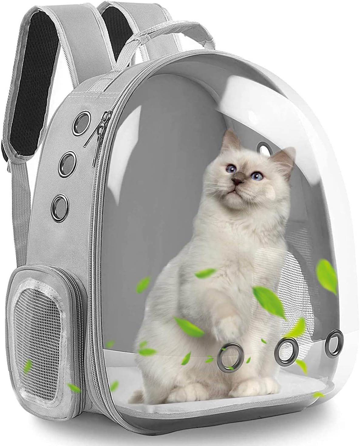 Gbex Large Cat Carrier Backpack, Pet Carrier Backpack With Breathable Mesh For Small Medium Cats & Puppies, Upgraded Steel Frame