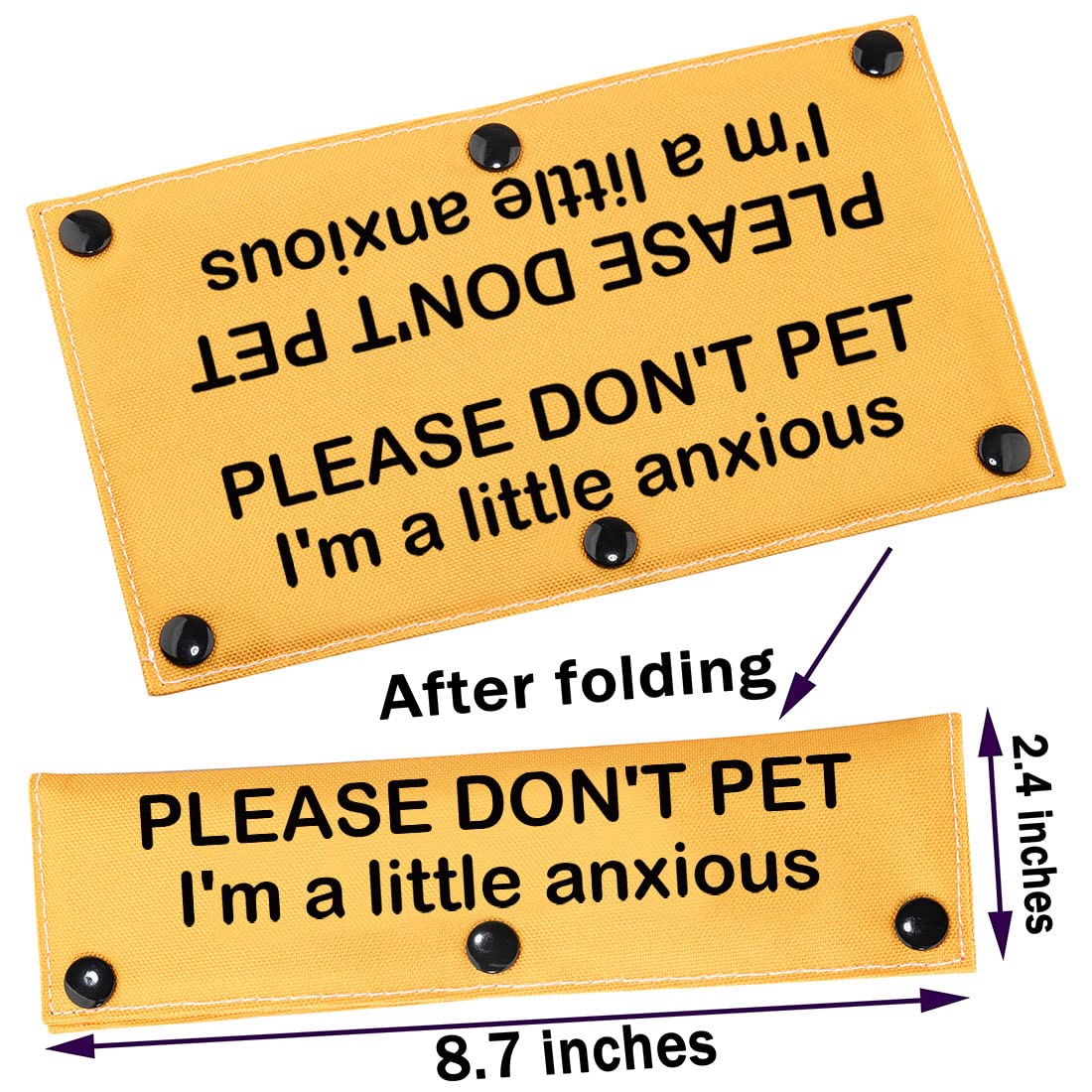 Pwhaoo Please Don? Pet I'M A Little Anxious Dog Leash Wrap Anxious Dogs Leash Sleeve (Little Anxious Sleeve)