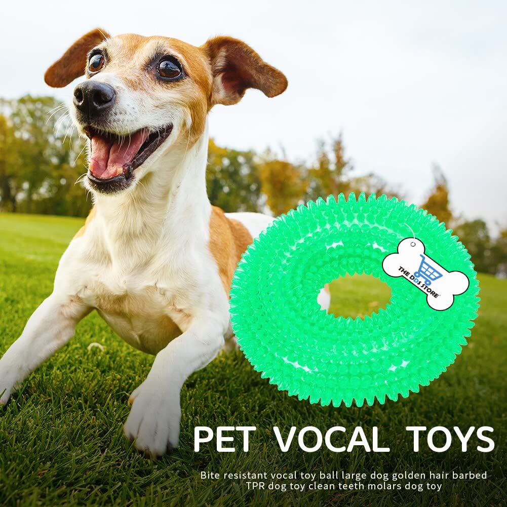 Cozy Puppies Pet Puppy Dog Squeaky Chew Toys For Aggressive Chewers Dental Teething Cleaning [NonToxic Soft Natural Rubber], Cu