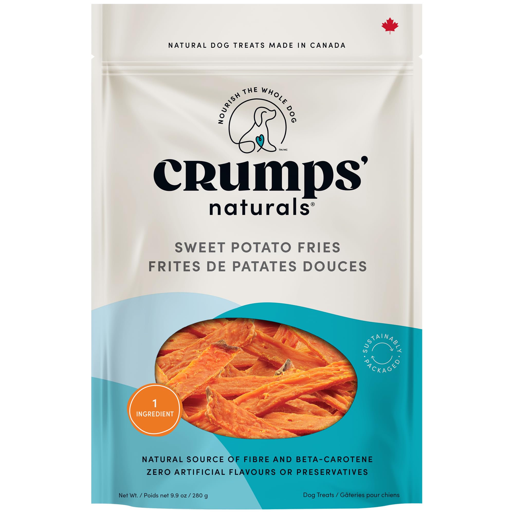 Crumps Naturals Sweet Potato Fries 280G/9.9 Oz,Brown