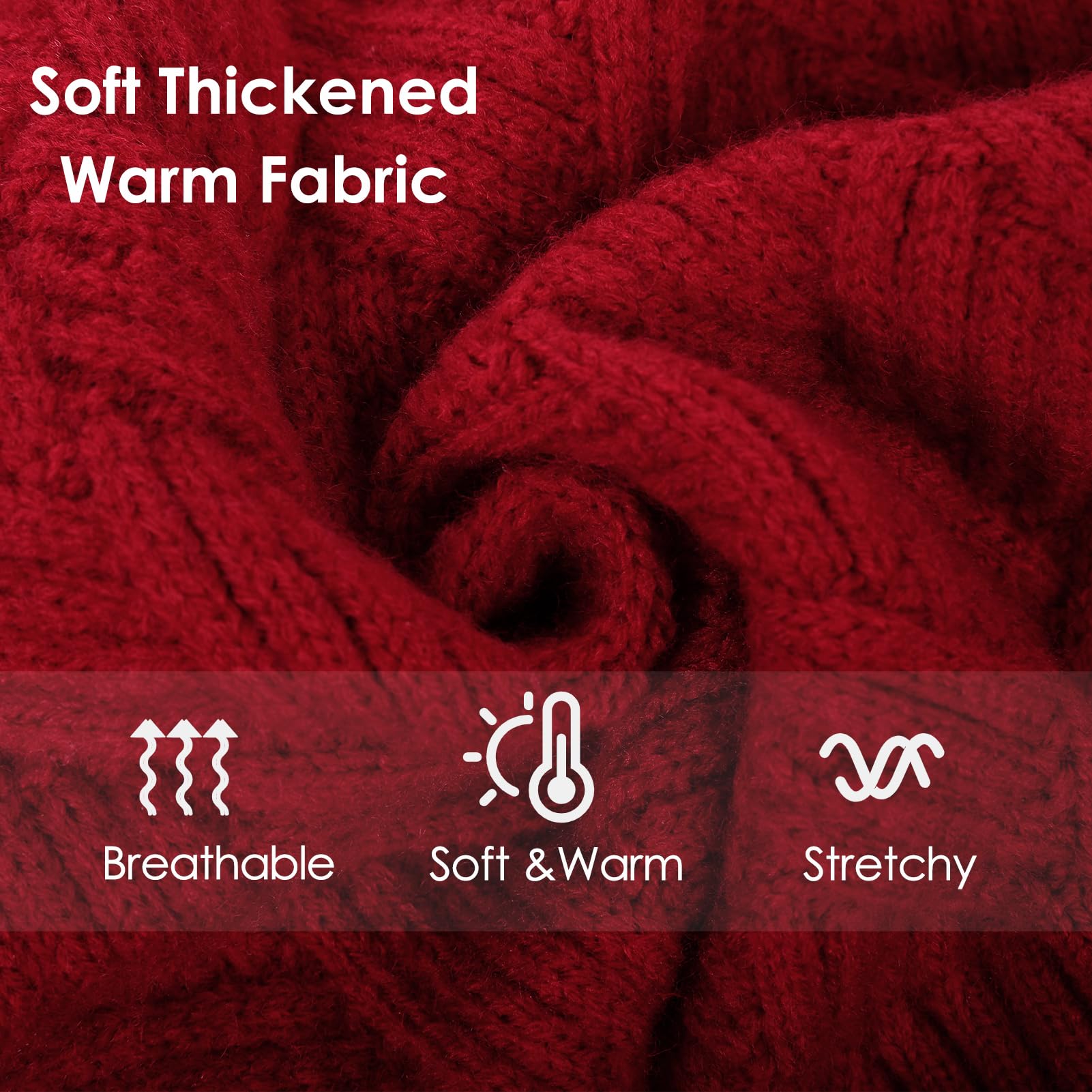 AOFITEE Small Dog Sweater, Turtleneck Dog Sweaters for Small Dogs Female, Dog Winter Sweater Girl Boy, Small Dog Christmas Sweat