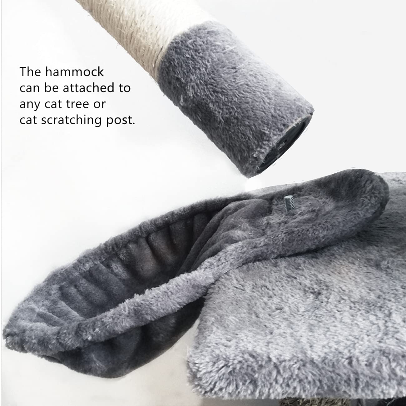 Shengocase 13 Brown Nest Basket Lounger Hammock Bed For Cat Tree Cat Tower Replacement, 5-Pack Hanging Toys, Cat Tree Accessor