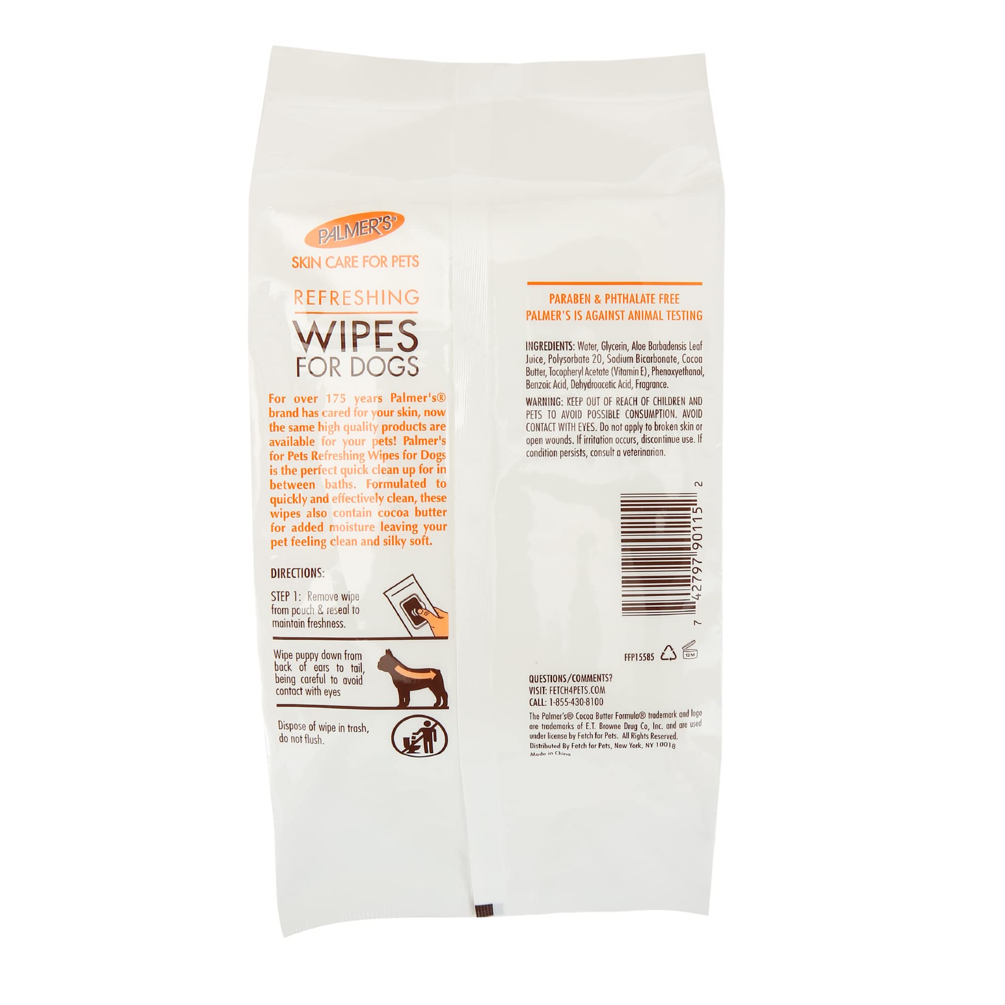 Palmer'S For Pets Coconut Oil Gentle Refreshing Wipes For Puppies, 100 Ct - 3 Pack | Palmers Coconut Oil Puppy Wipes - Gentle Pet Grooming Wipes For Dogs With Coconut Oil