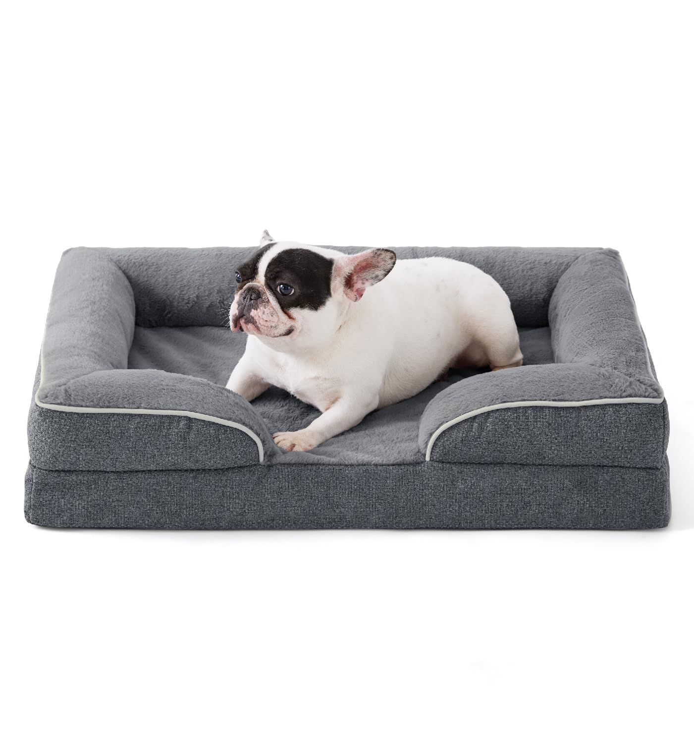 Made4Pets Orthopedic Dog Bed for Medium Dogs, Supportive Foam Medium Pet Bed Sofa with Washable Removable Cover, Waterproof Dog 