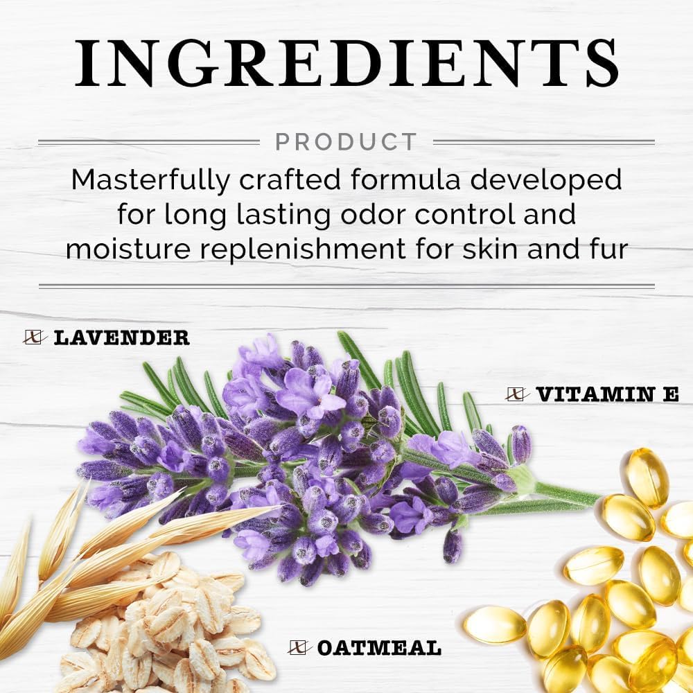 Rosen Apothecary 6-In-1 Moisturizing Dog Shampoo With Brush, Made With Naturally Derived Ingredients To Cleanse, Soothe, Deodori