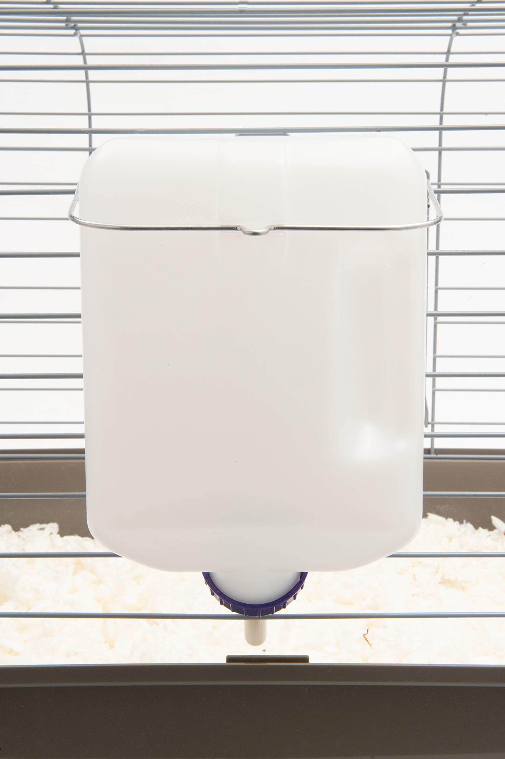 Lixit Widemouth Cage Water Bottles for Rabbits, Ferrets, Guinea Pigs, Rats and Other Small Animals. (White, 64 Ounce)